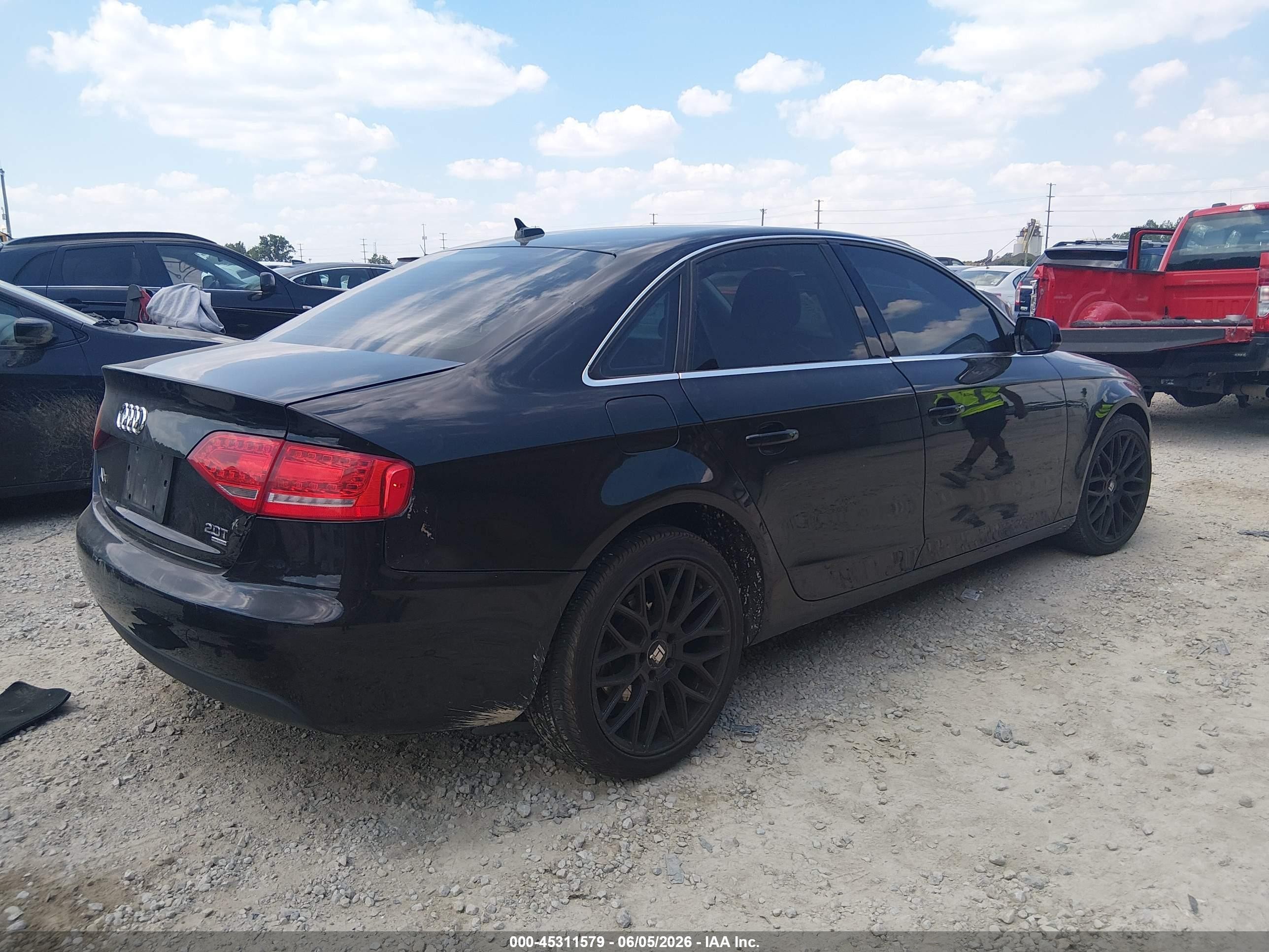 2011 Audi A4 2.0t Premium Black vin: WAUFFAFL6BN025424