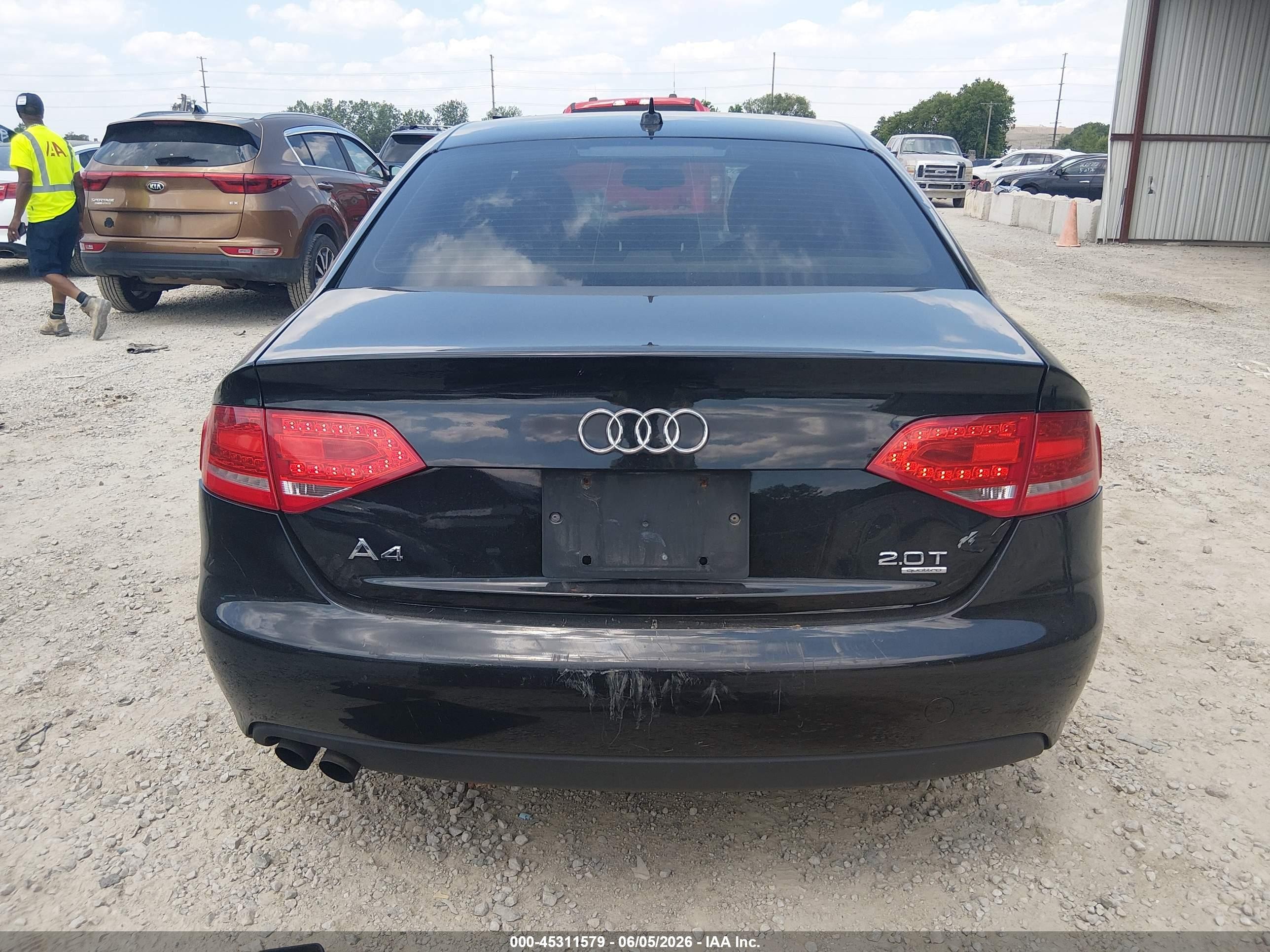 2011 Audi A4 2.0t Premium Black vin: WAUFFAFL6BN025424