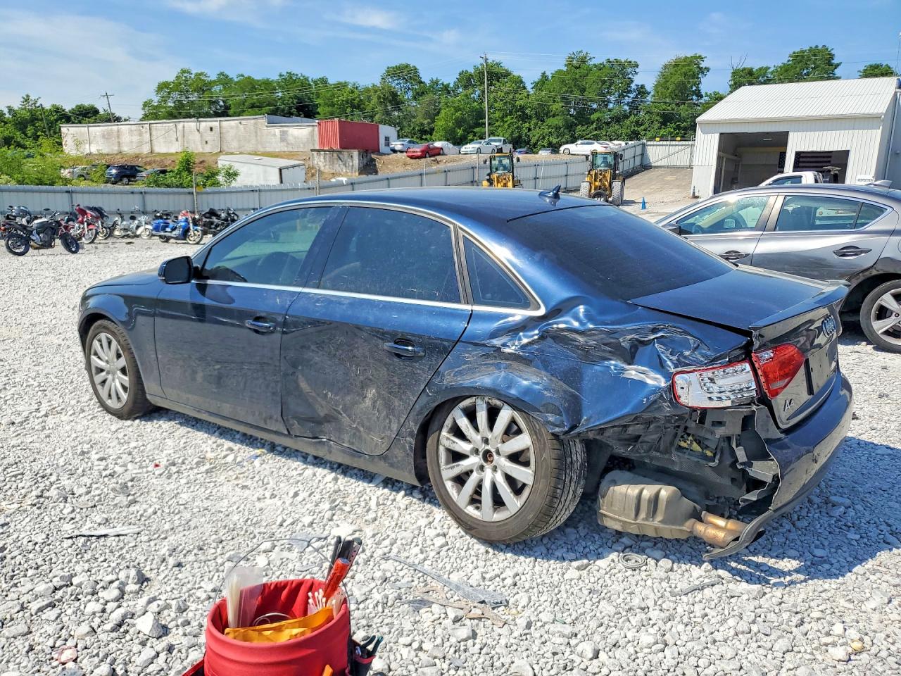 2011 Audi A4 Premium Plus Blue vin: WAUFFAFL6BN031241