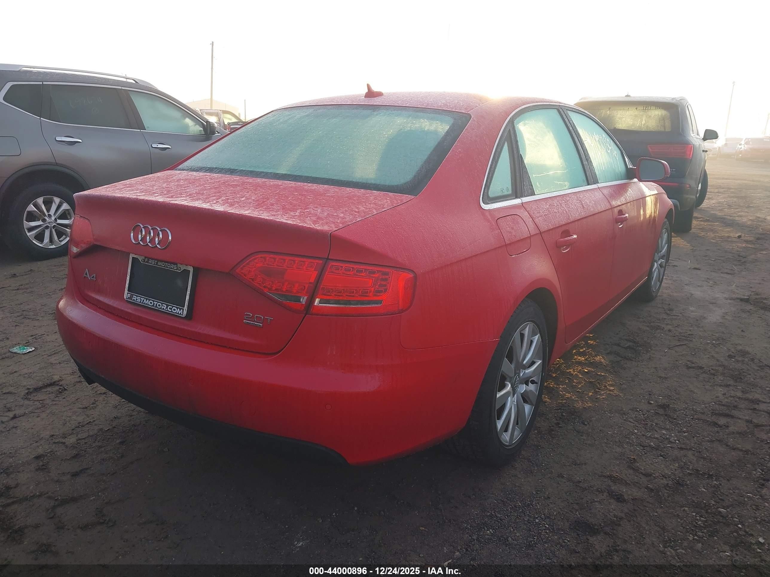 2011 Audi A4 2.0t Premium Red vin: WAUFFAFL6BN033054