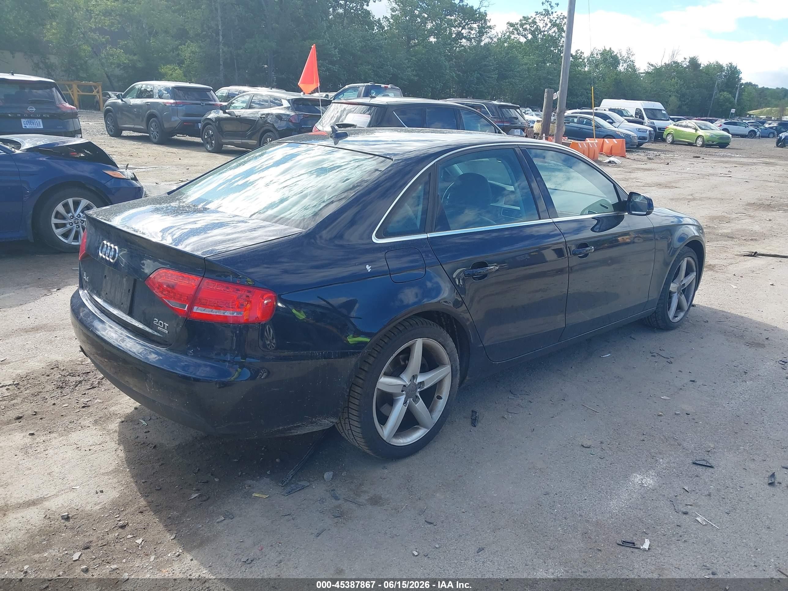 2011 Audi A4 2.0t Premium Dark Blue vin: WAUFFAFL6BN035998