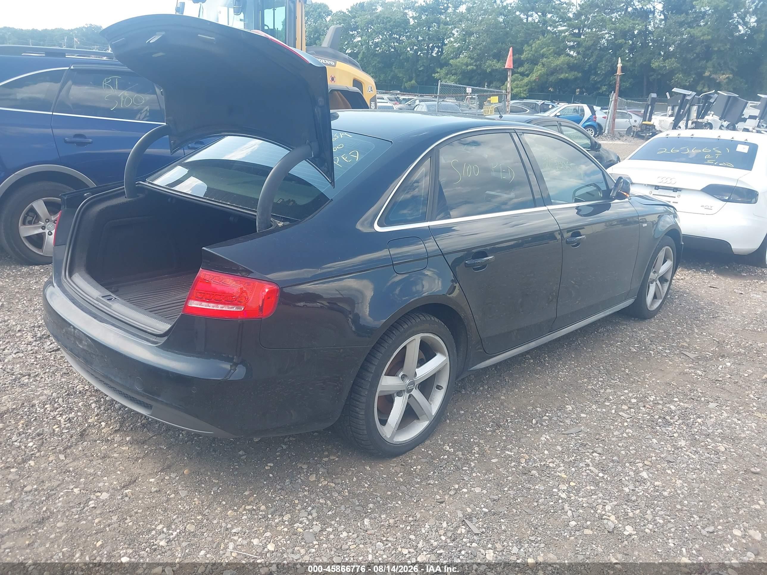 2012 Audi A4 2.0t Premium Plus Black vin: WAUFFAFL6CN007555