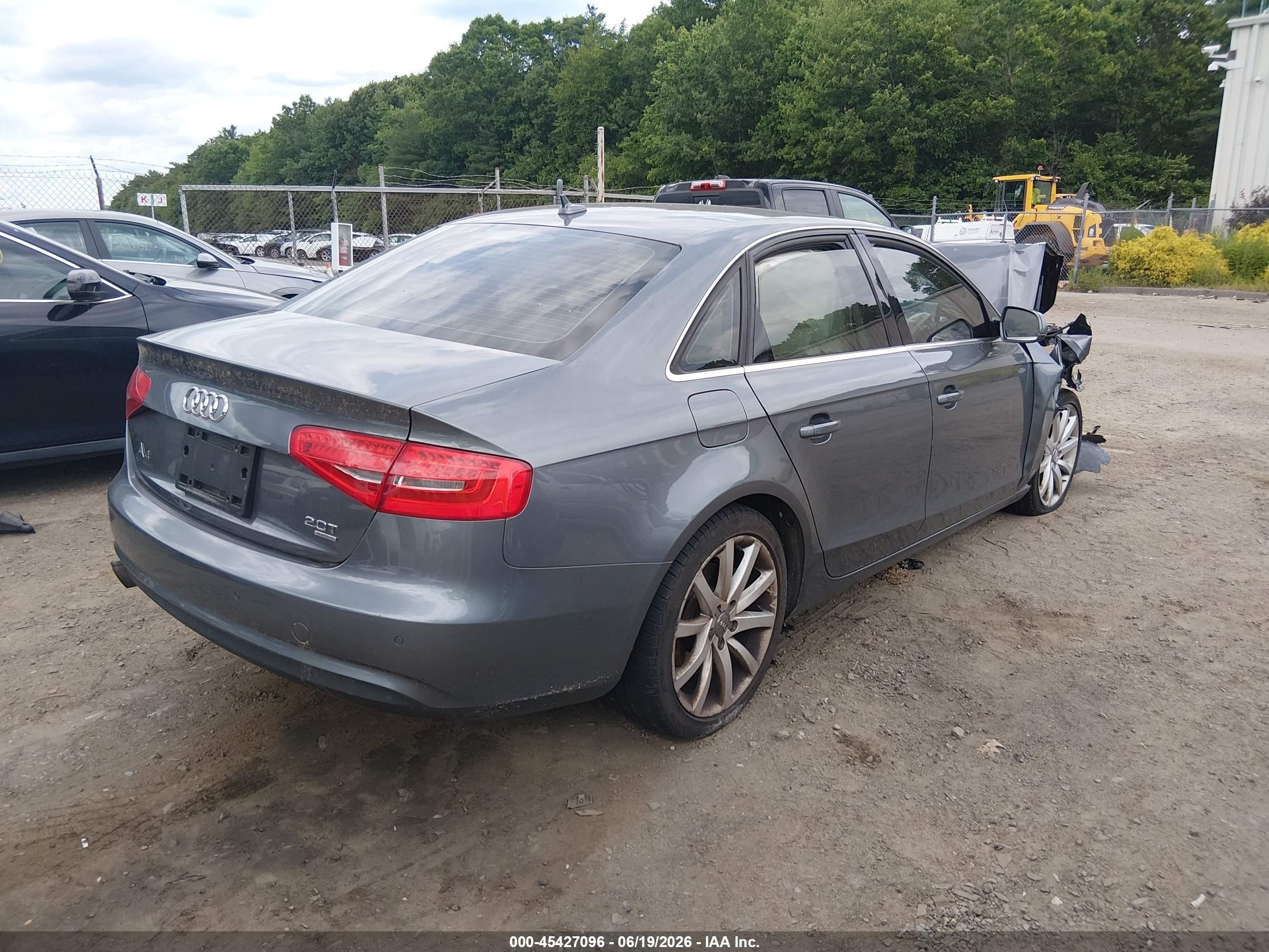 2013 Audi A4 2.0t Premium Blue vin: WAUFFAFL6DN022283
