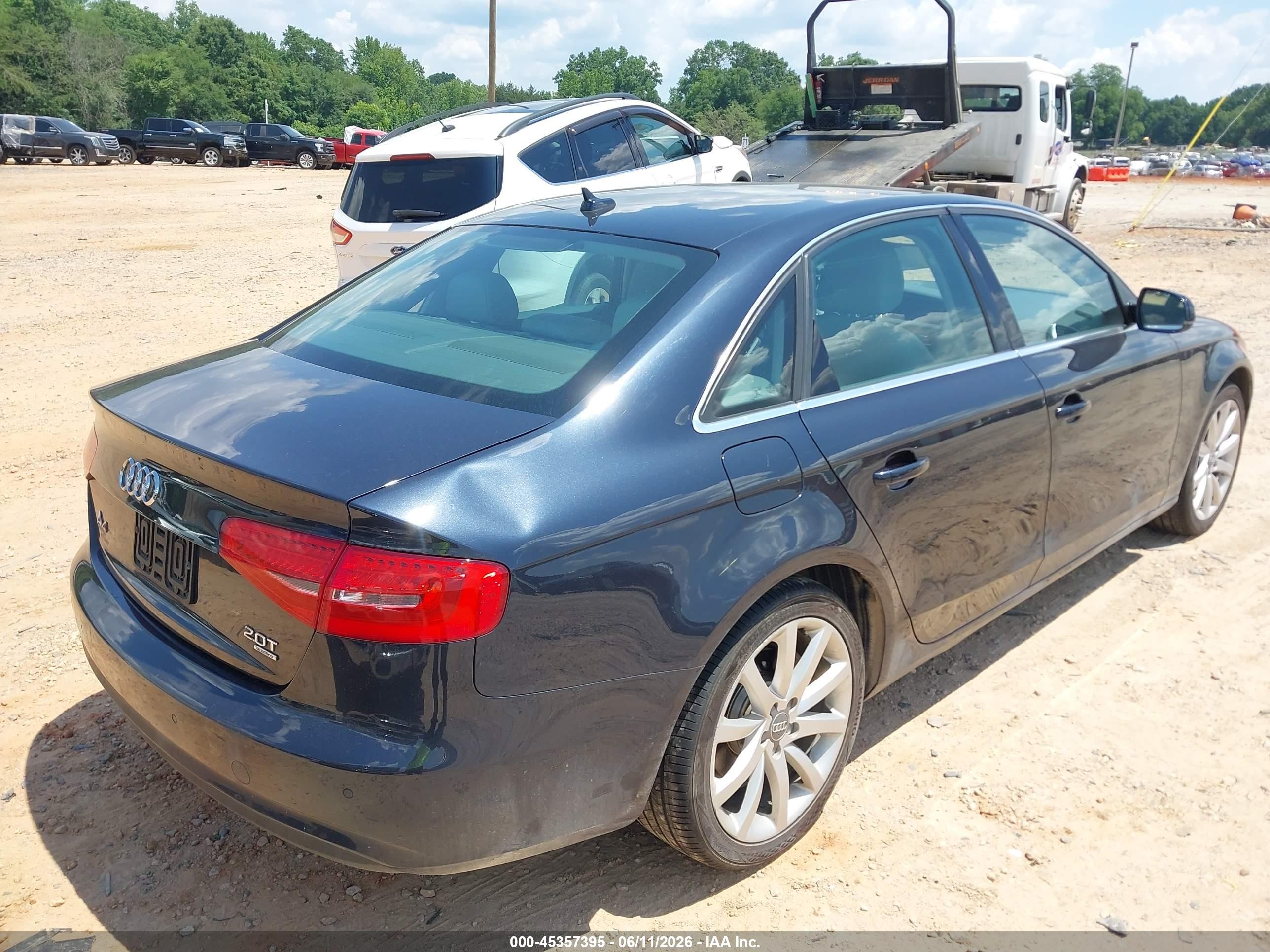 2013 Audi A4 2.0t Premium Black vin: WAUFFAFL6DN024776