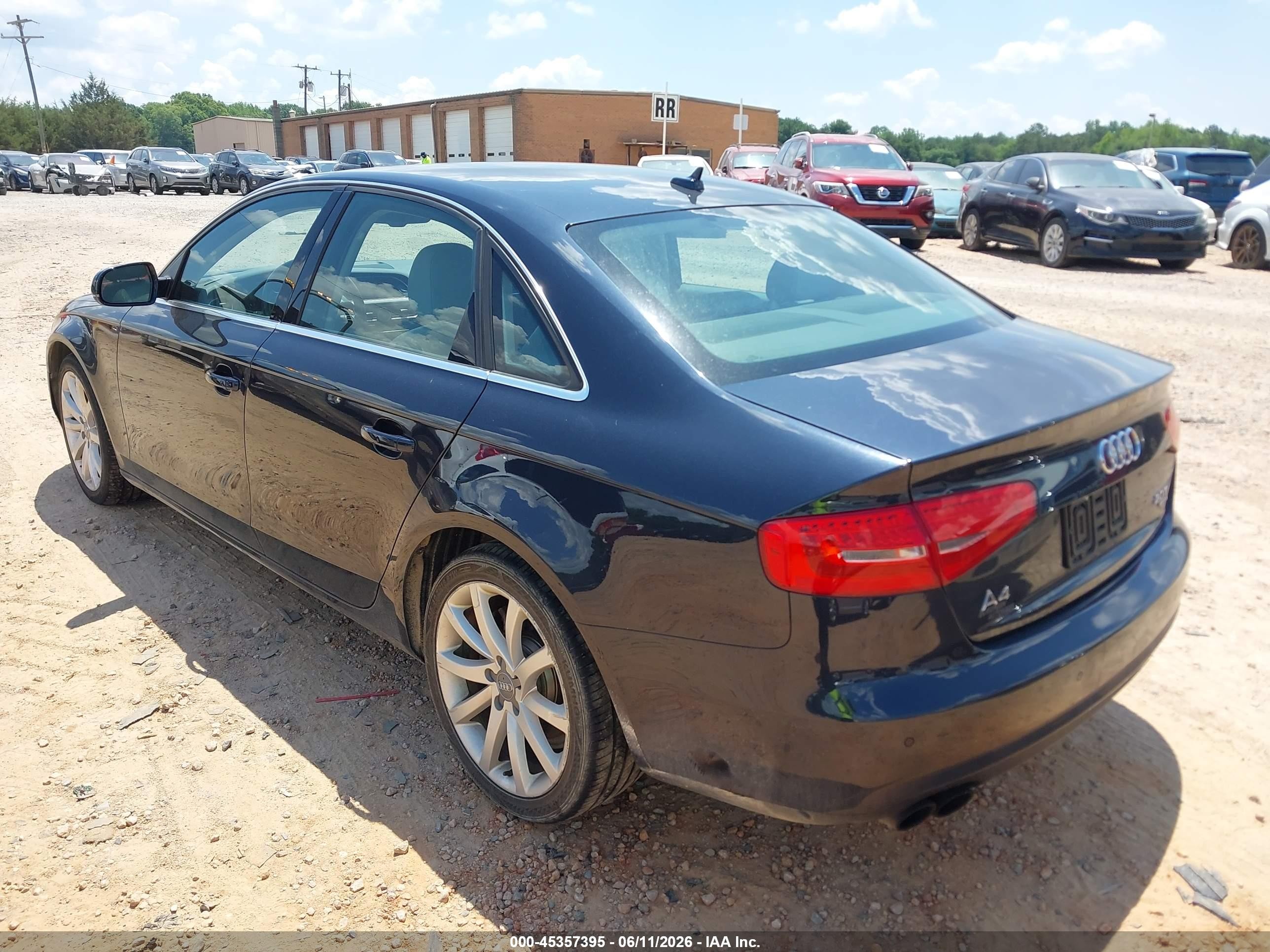 2013 Audi A4 2.0t Premium Black vin: WAUFFAFL6DN024776