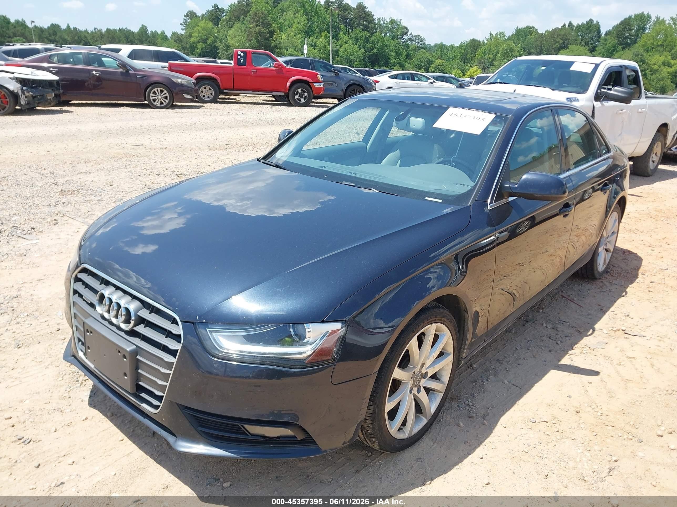 2013 Audi A4 2.0t Premium Black vin: WAUFFAFL6DN024776