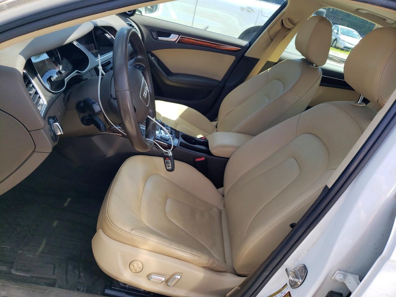 2014 Audi A4 Premium Plus White vin: WAUFFAFL6EN017649