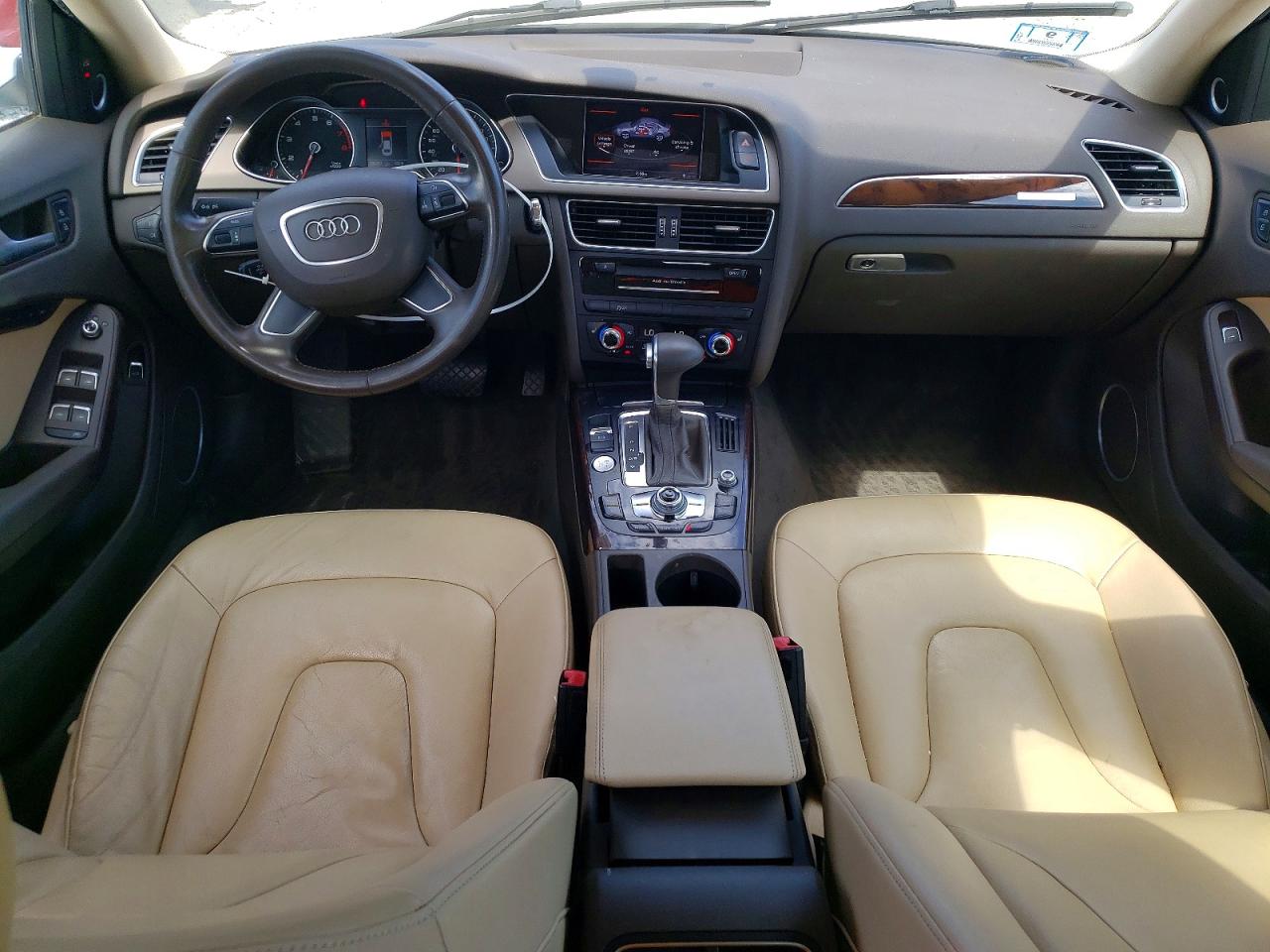 2014 Audi A4 Premium Plus White vin: WAUFFAFL6EN017649