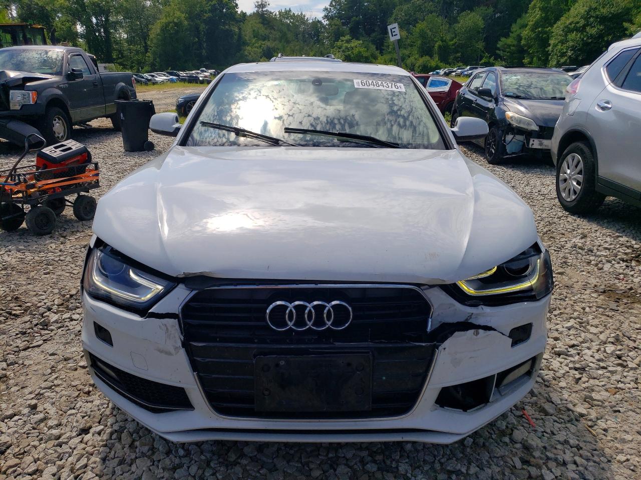 2014 Audi A4 Premium Plus White vin: WAUFFAFL6EN017649