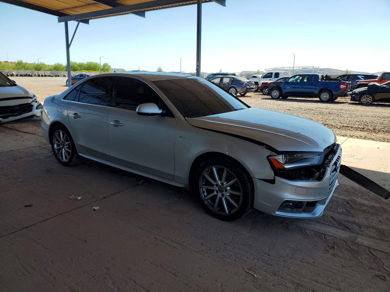 2014 Audi A4 Premium Plus Silver vin: WAUFFAFL6EN018476
