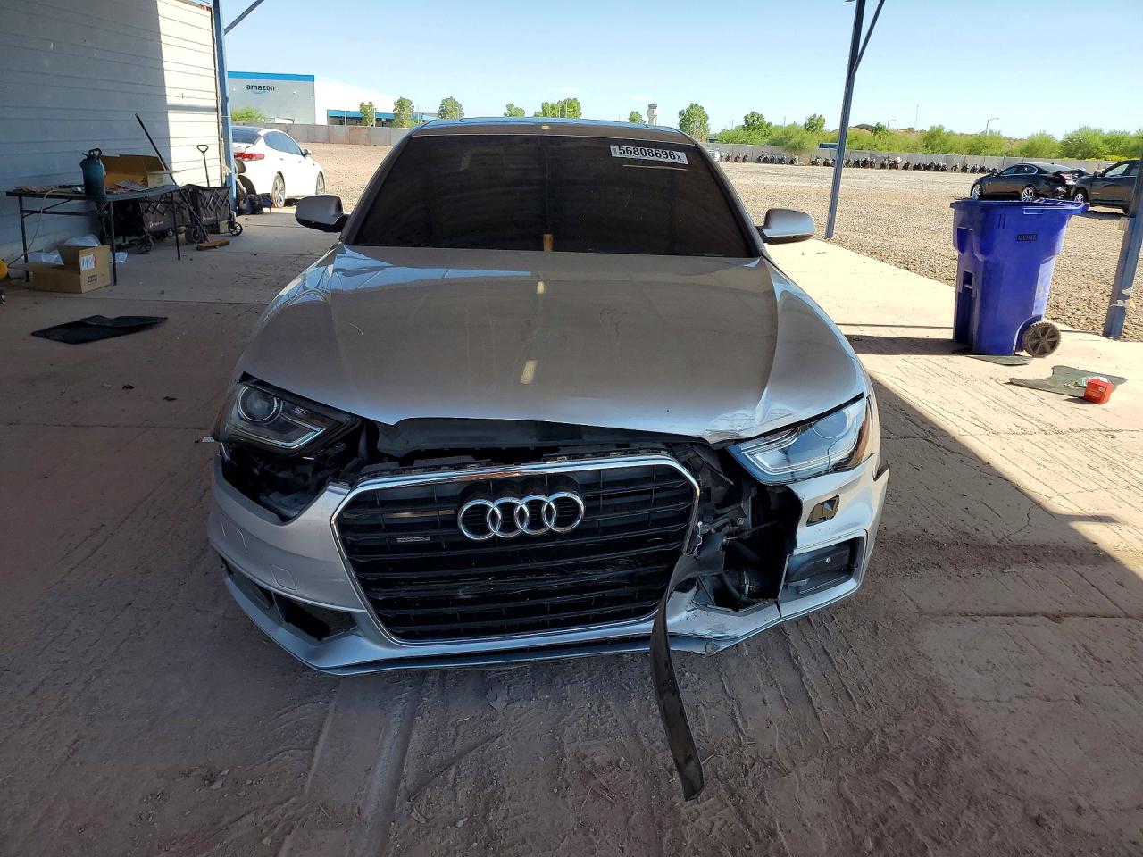 2014 Audi A4 Premium Plus Silver vin: WAUFFAFL6EN018476