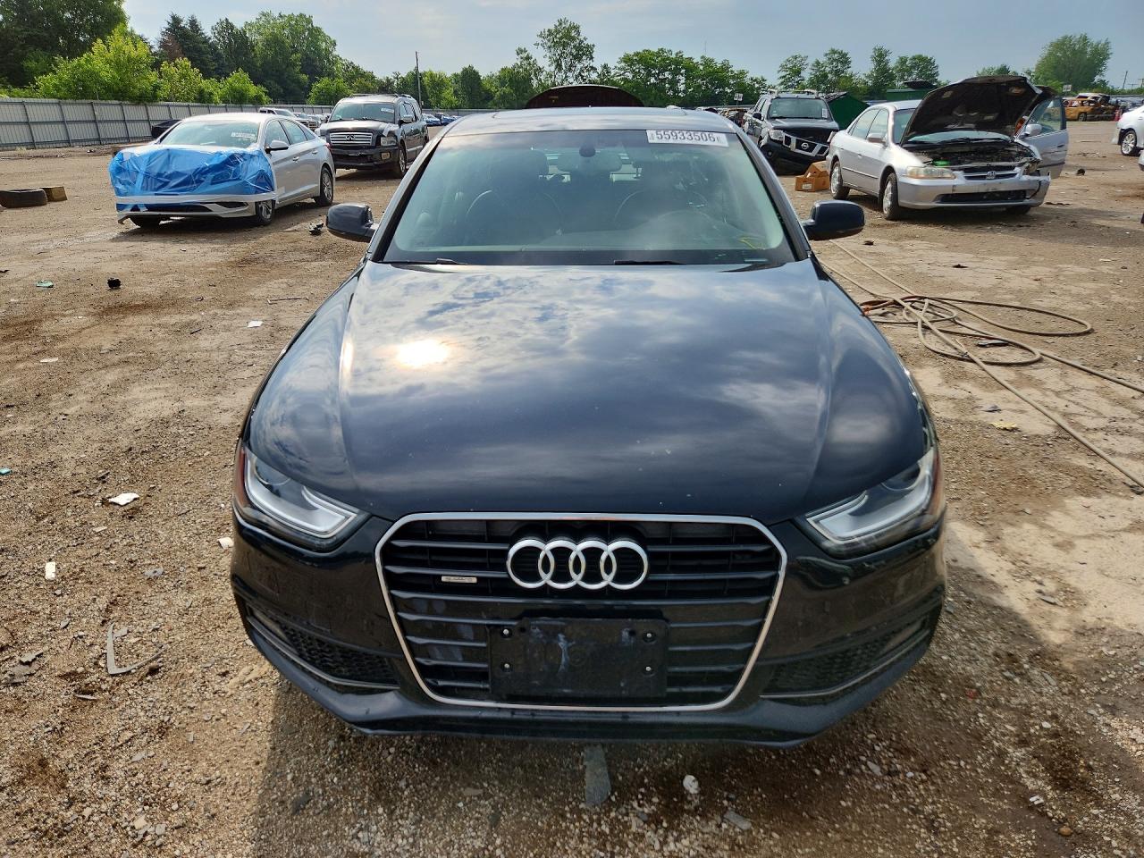 2014 Audi A4 Premium Plus Black vin: WAUFFAFL6EN045290