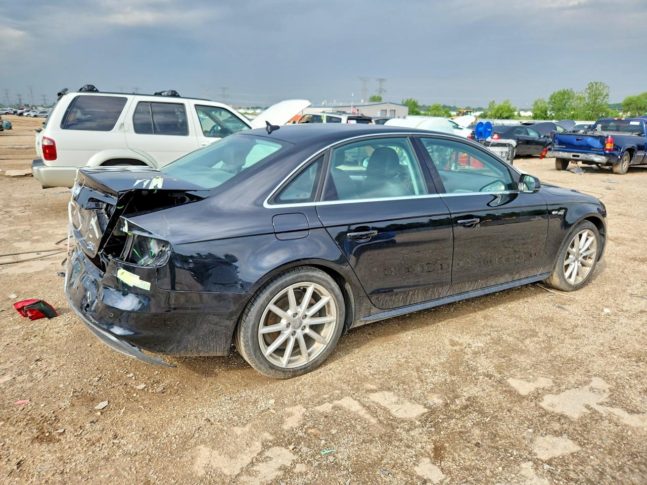 2014 Audi A4 Premium Plus Black vin: WAUFFAFL6EN045290