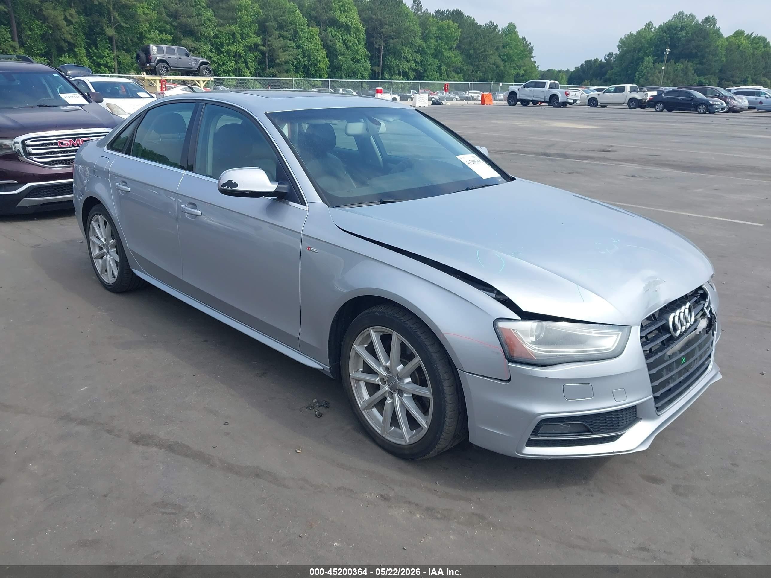 2015 Audi A4 2.0t Premium Silver vin: WAUFFAFL6FN002201