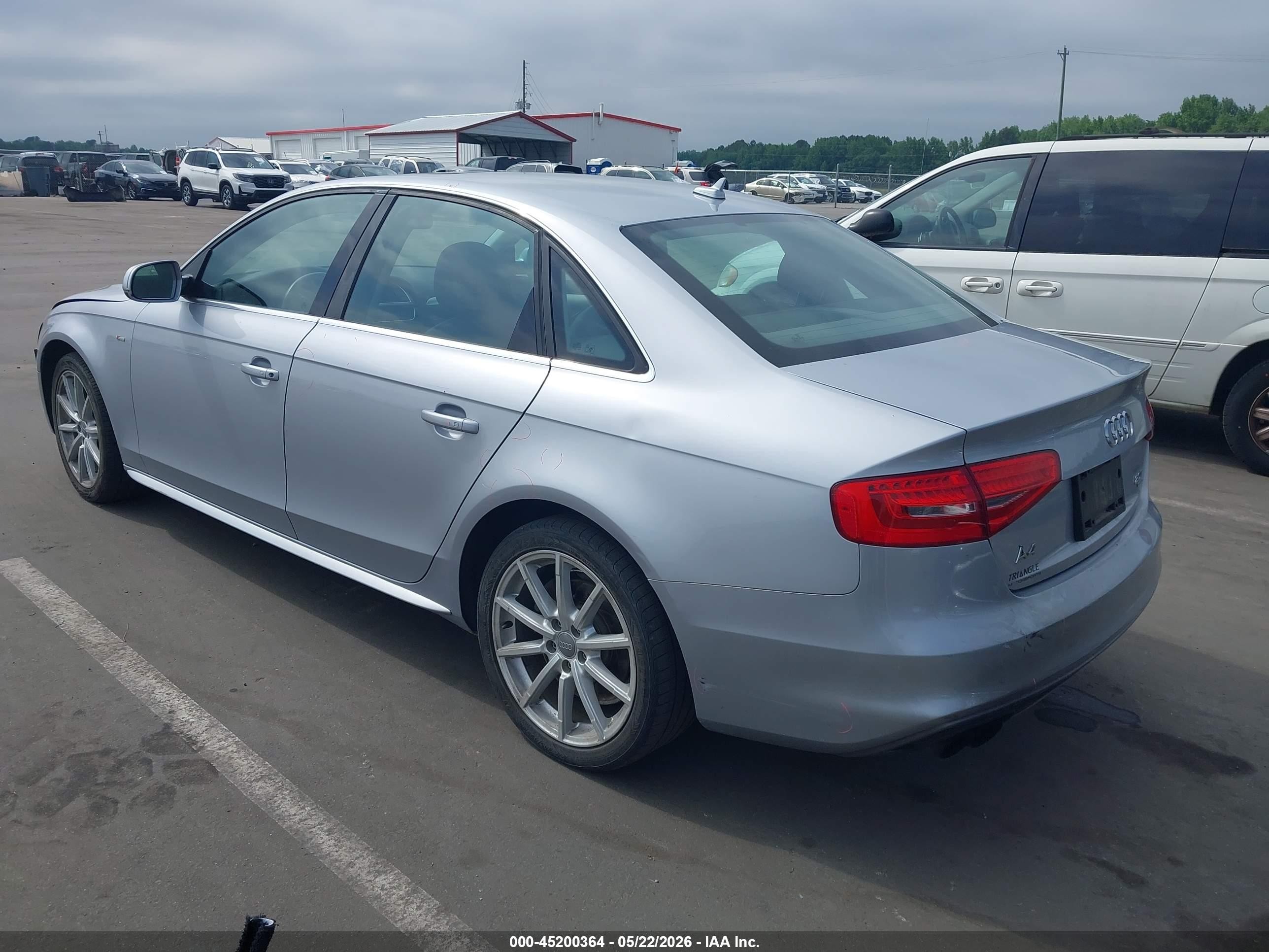 2015 Audi A4 2.0t Premium Серебряный vin: WAUFFAFL6FN002201