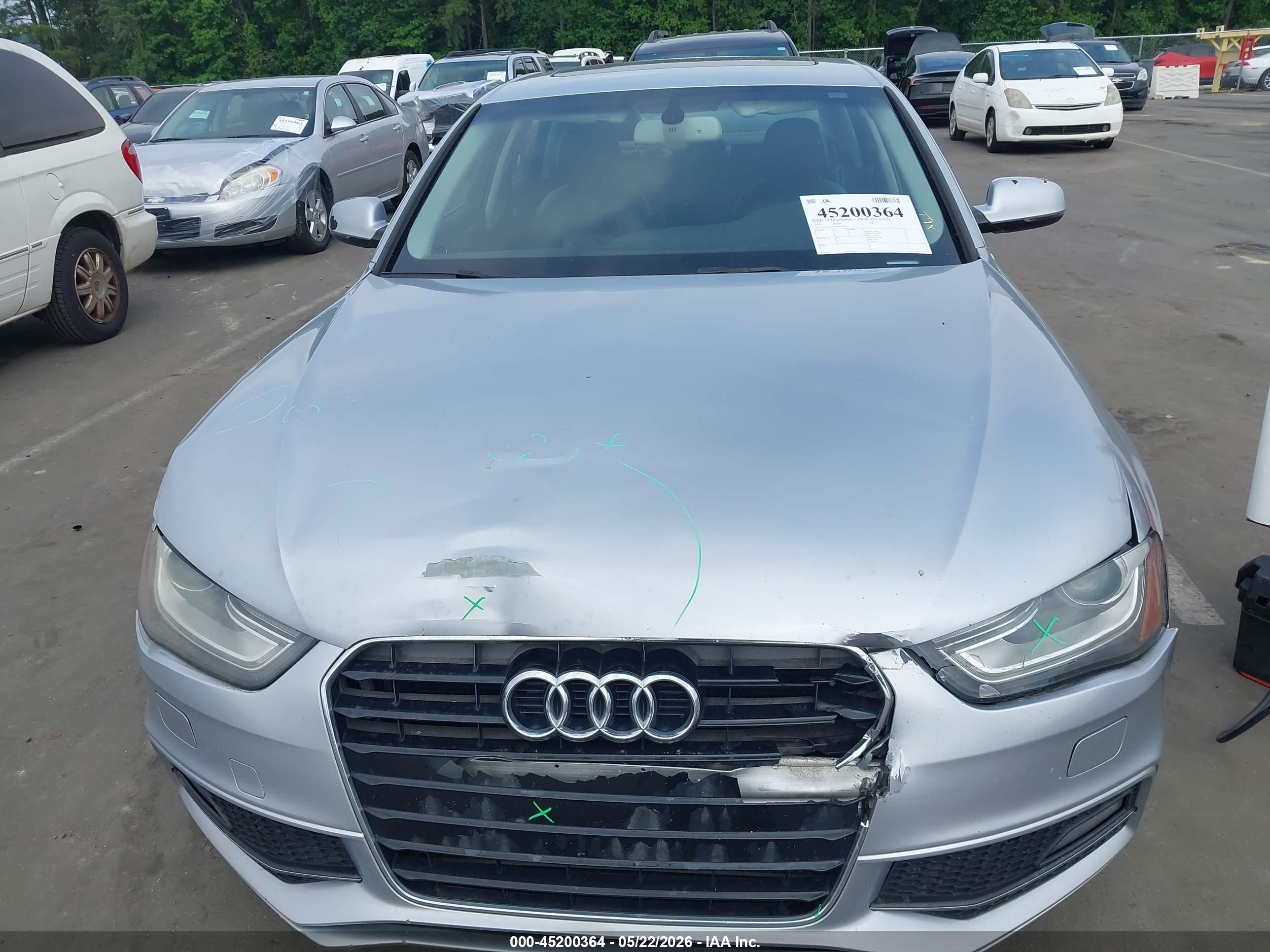 2015 Audi A4 2.0t Premium Серебряный vin: WAUFFAFL6FN002201
