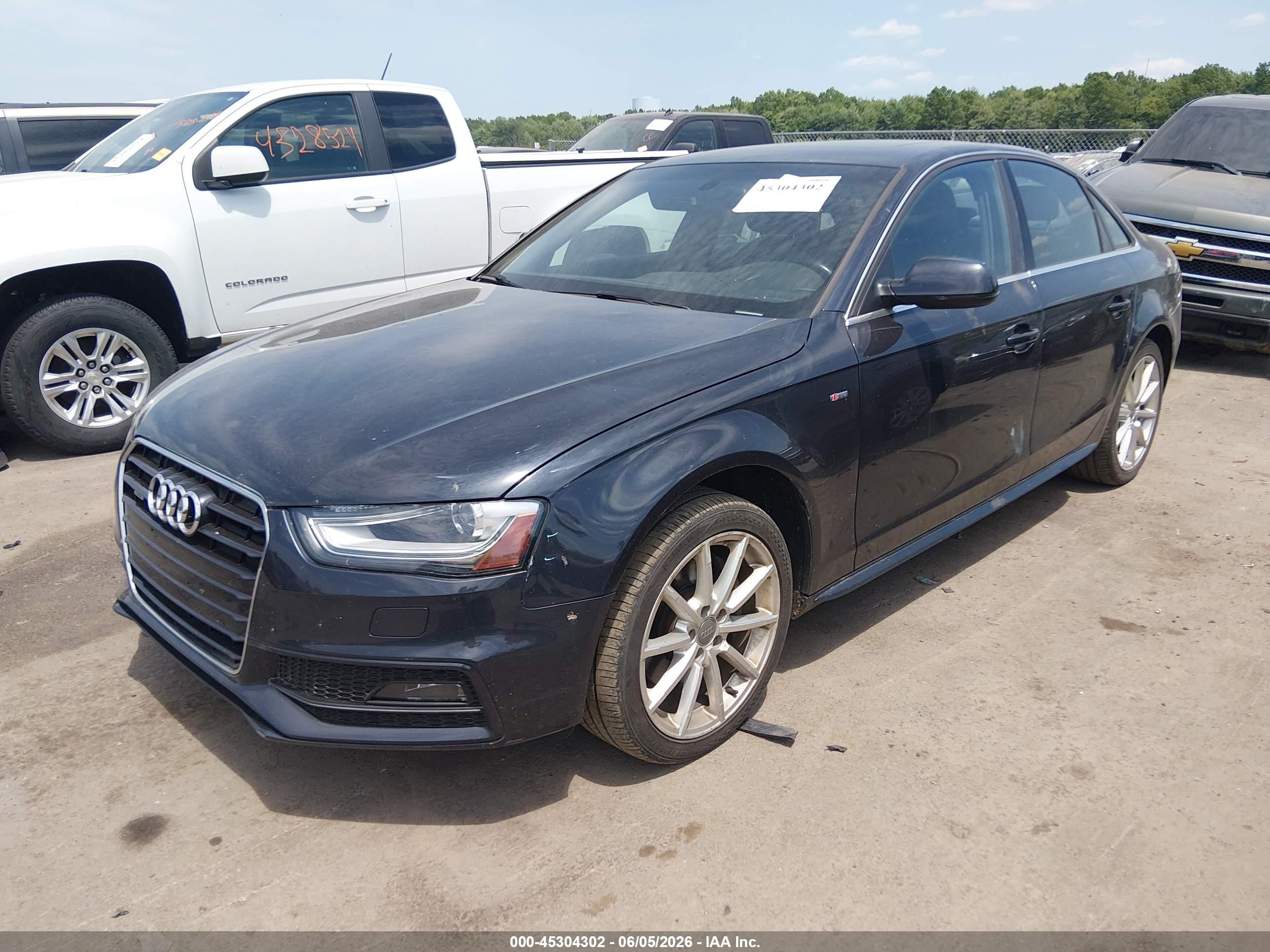 2015 Audi A4 2.0t Premium Gray vin: WAUFFAFL6FN004885