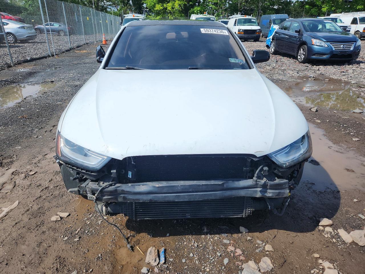 2015 Audi A4 Premium Plus White vin: WAUFFAFL6FN007513