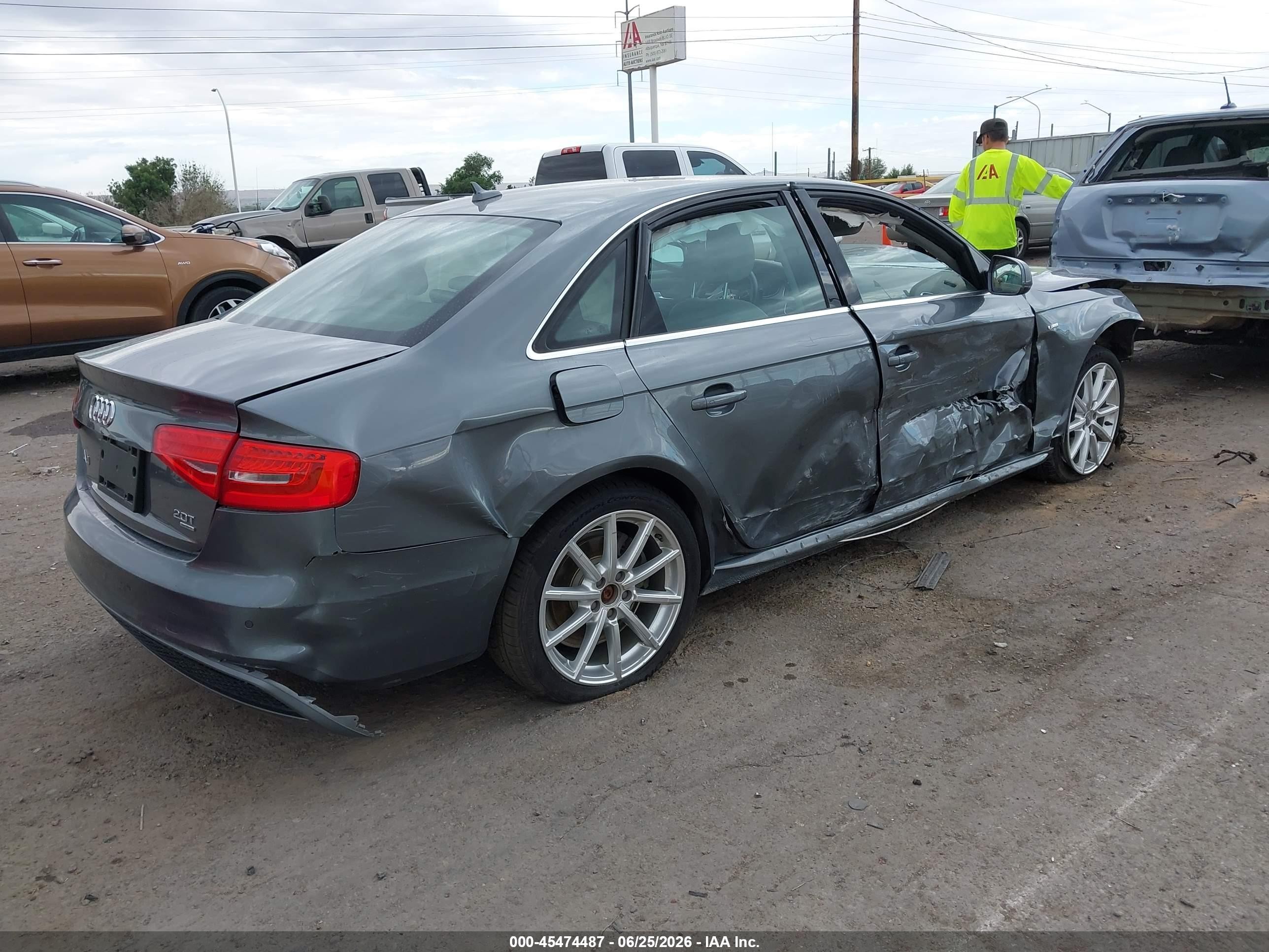 2015 Audi A4 2.0t Premium Gray vin: WAUFFAFL6FN010072
