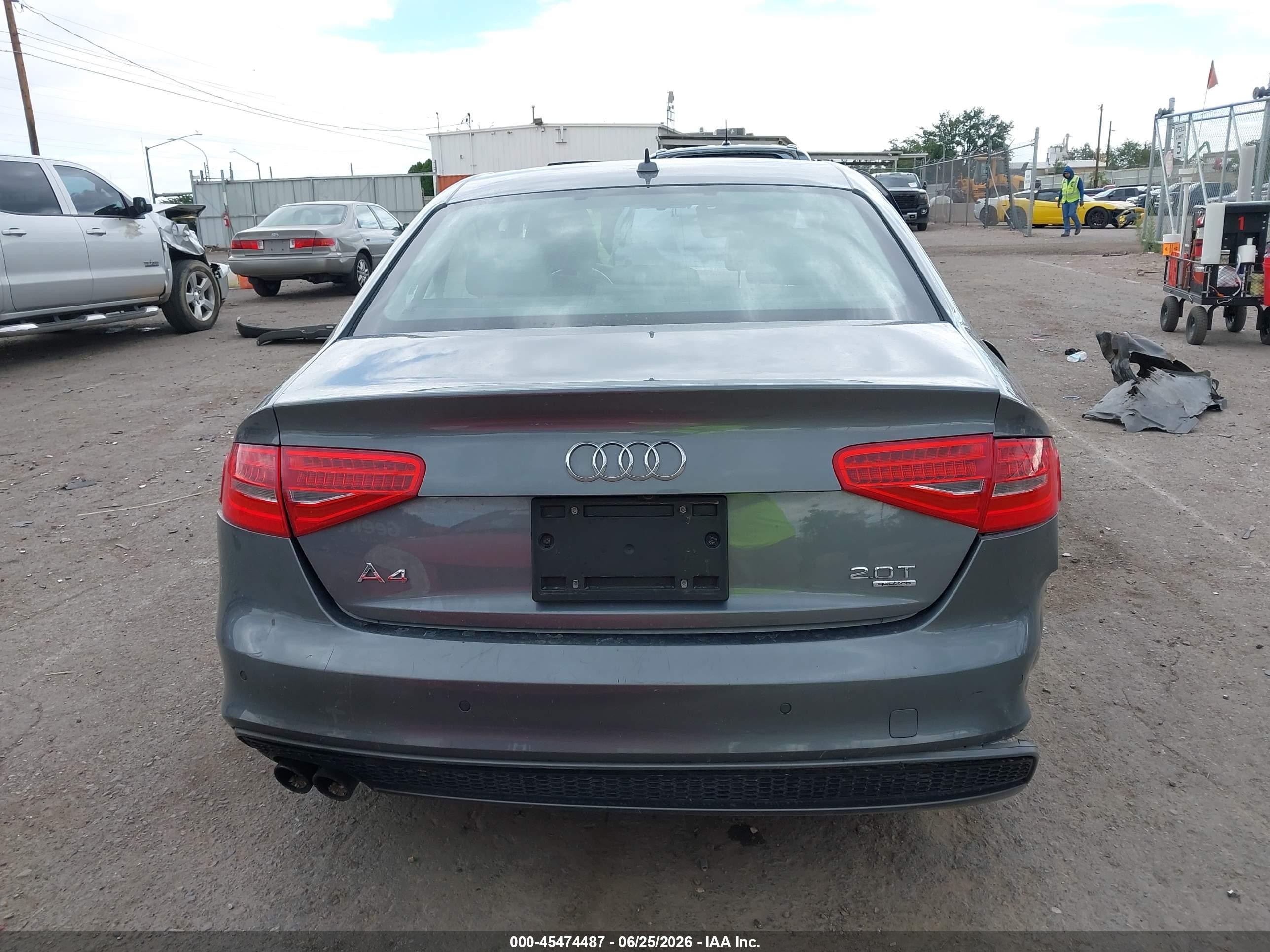 2015 Audi A4 2.0t Premium Gray vin: WAUFFAFL6FN010072