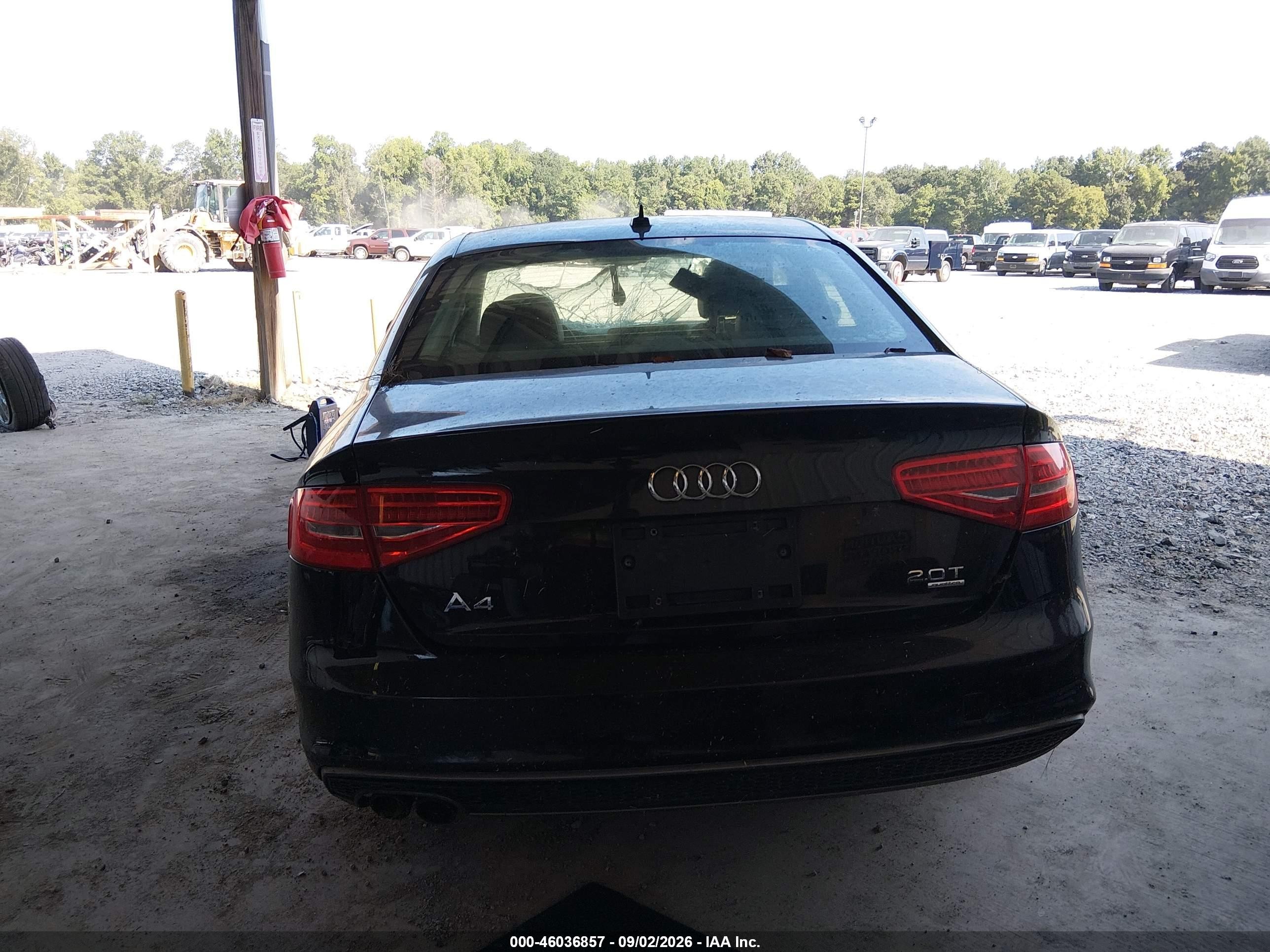 2015 Audi A4 2.0t Premium Black vin: WAUFFAFL6FN017460