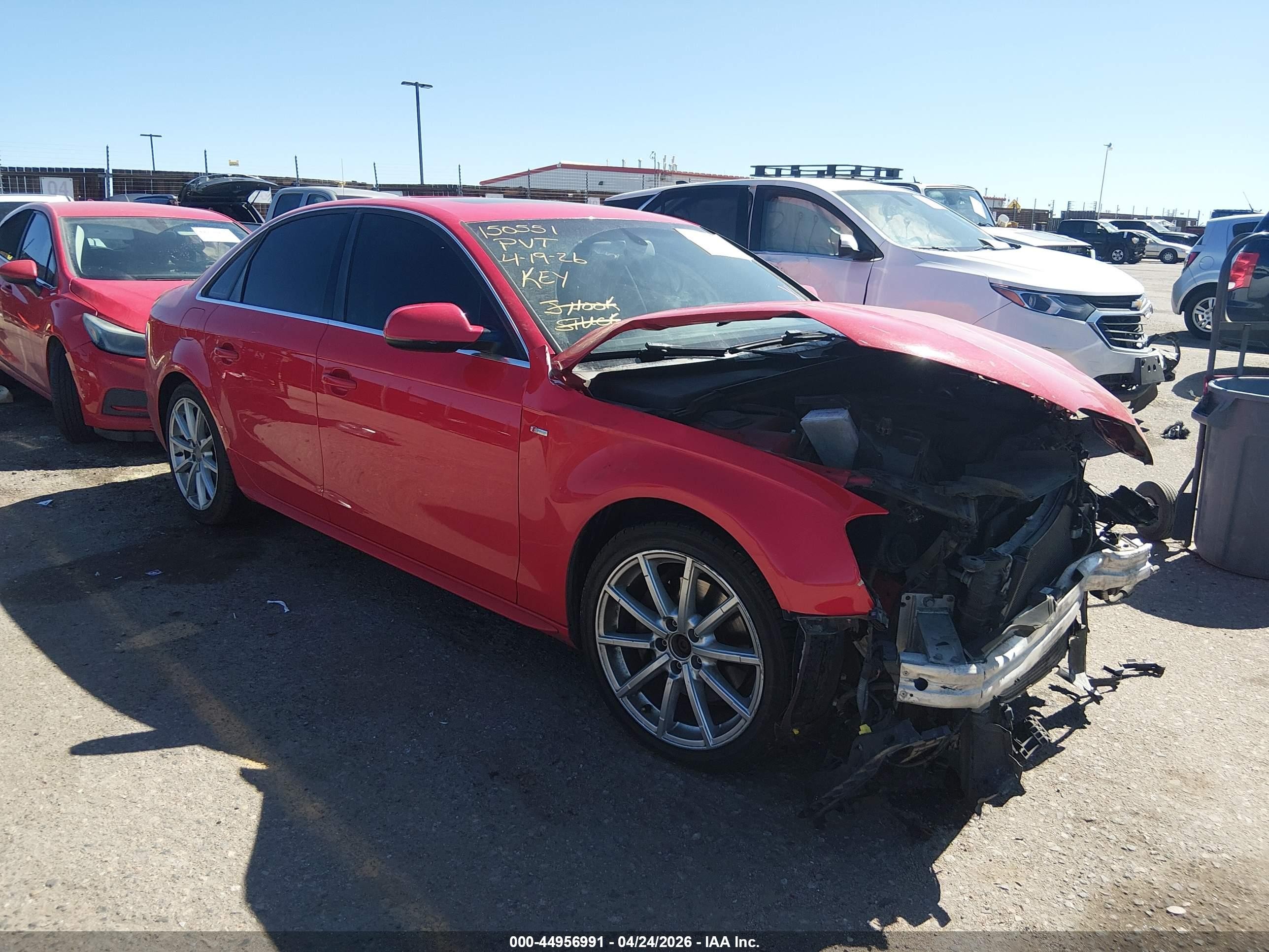 2015 Audi A4 2.0t Premium Красный vin: WAUFFAFL6FN046084