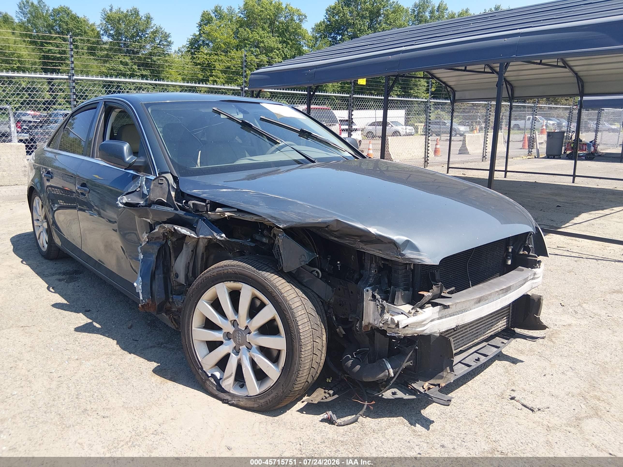 2011 Audi A4 2.0t Premium Серый vin: WAUFFAFL7BN012486