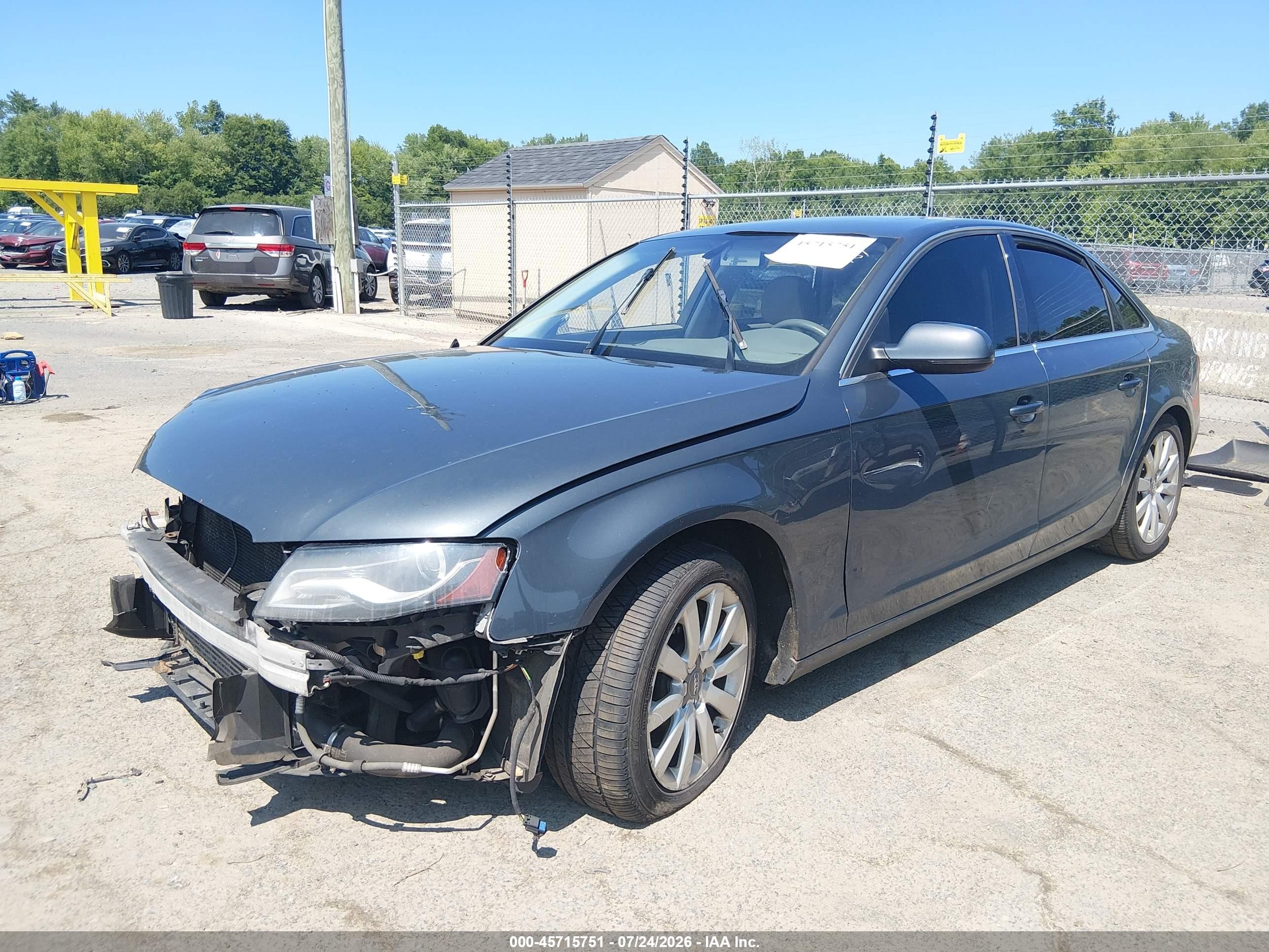 2011 Audi A4 2.0t Premium Серый vin: WAUFFAFL7BN012486