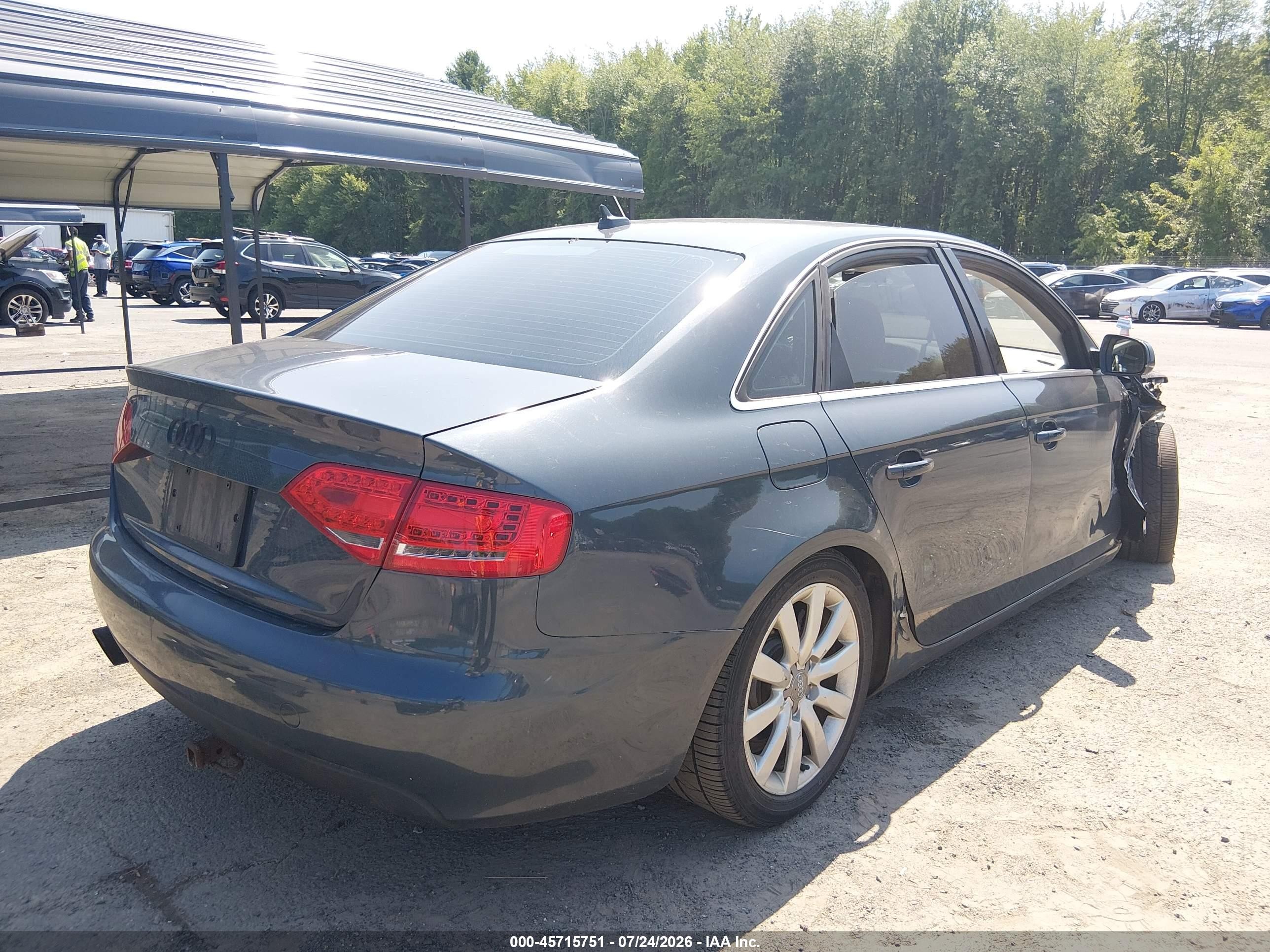 2011 Audi A4 2.0t Premium Серый vin: WAUFFAFL7BN012486