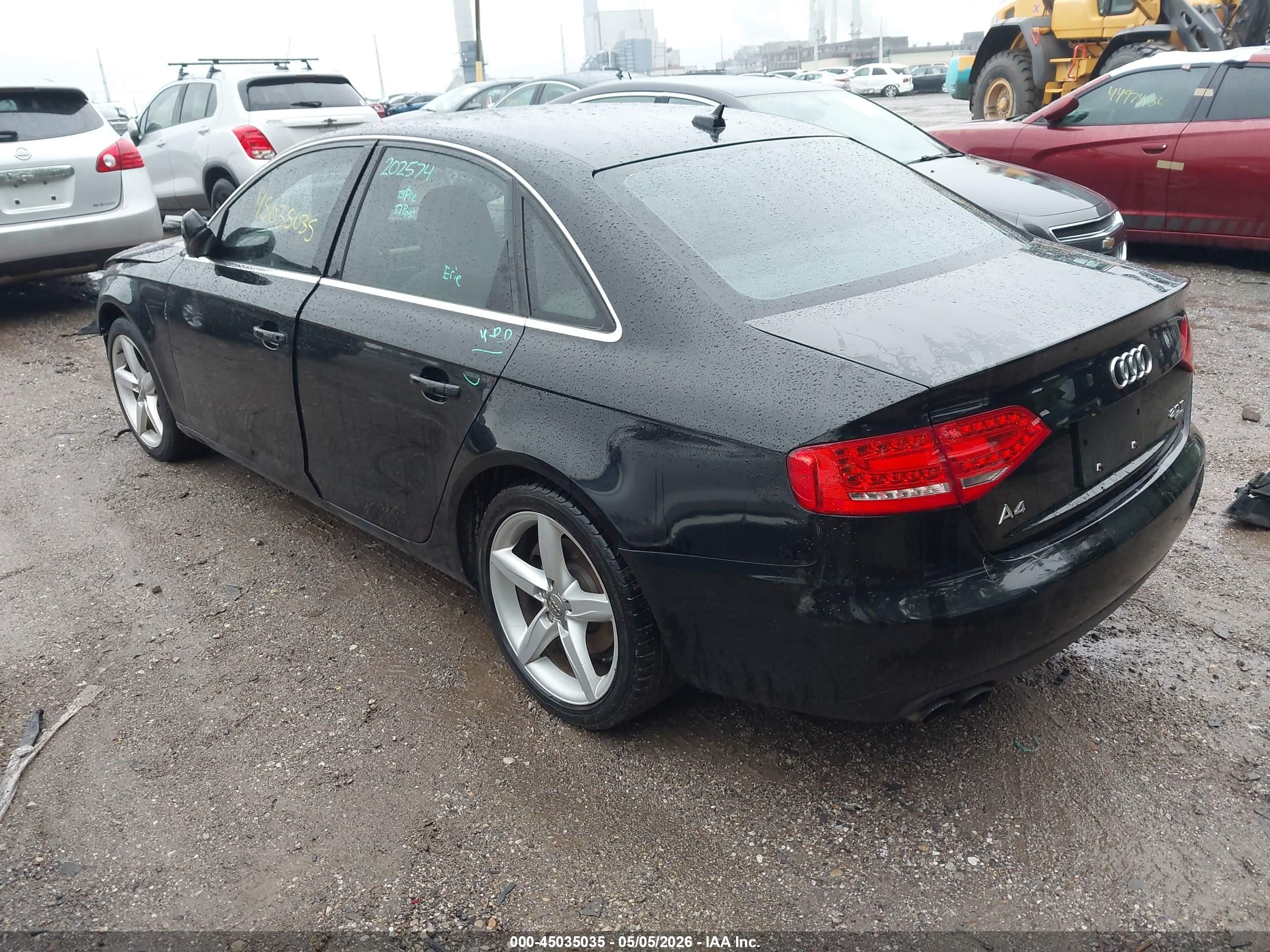 2011 Audi A4 2.0t Premium Black vin: WAUFFAFL7BN047786