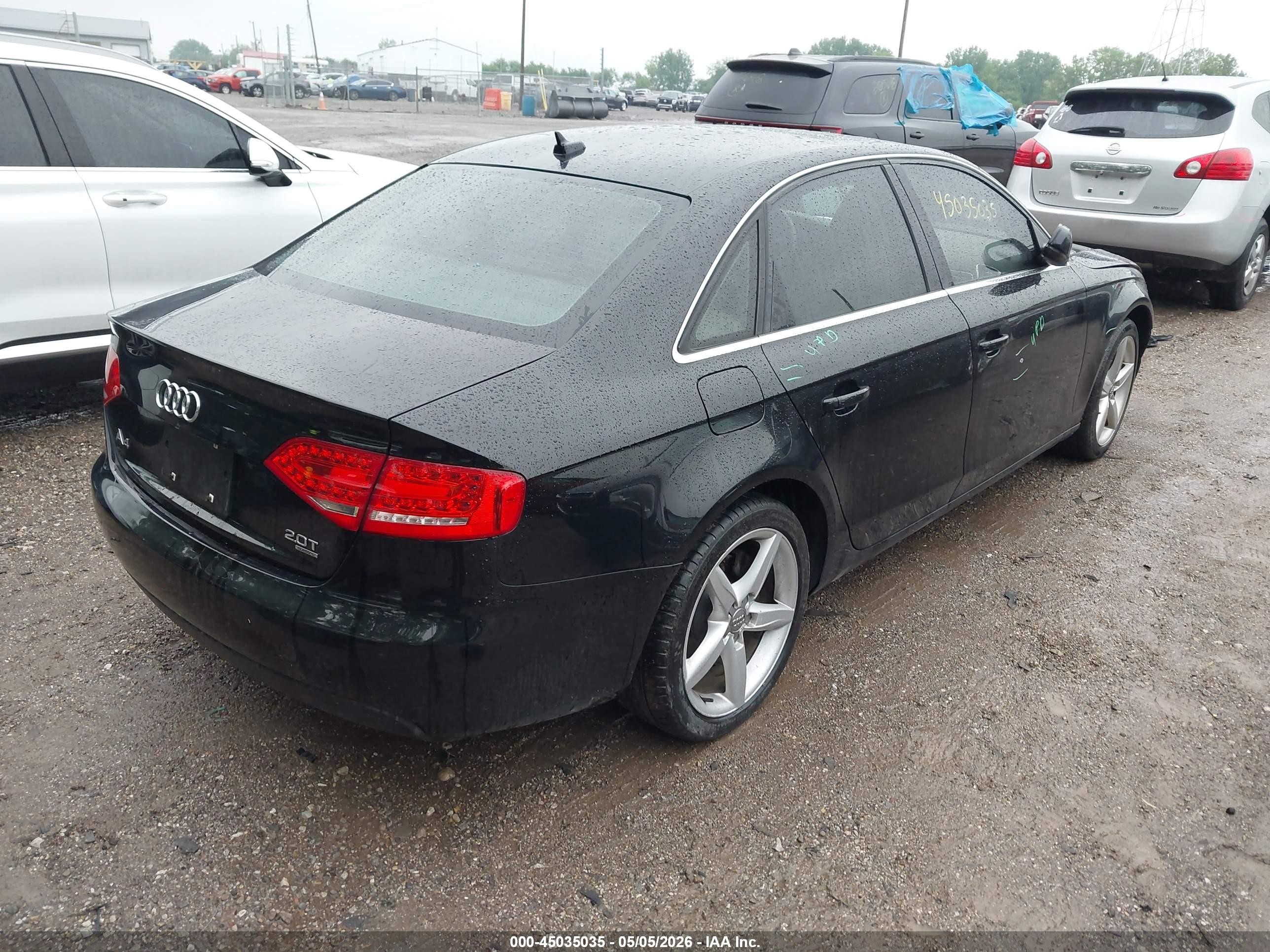 2011 Audi A4 2.0t Premium Black vin: WAUFFAFL7BN047786
