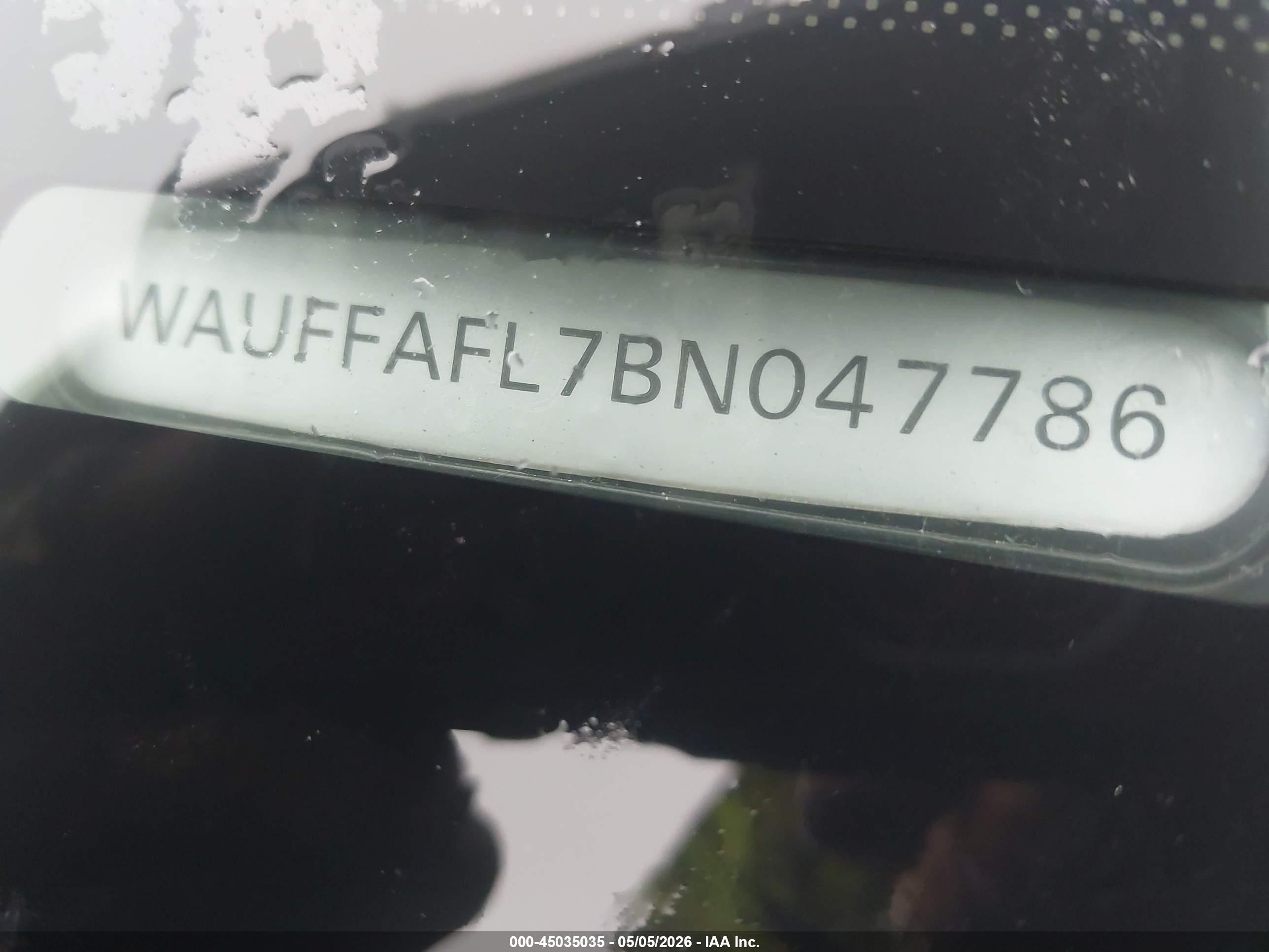 2011 Audi A4 2.0t Premium Black vin: WAUFFAFL7BN047786