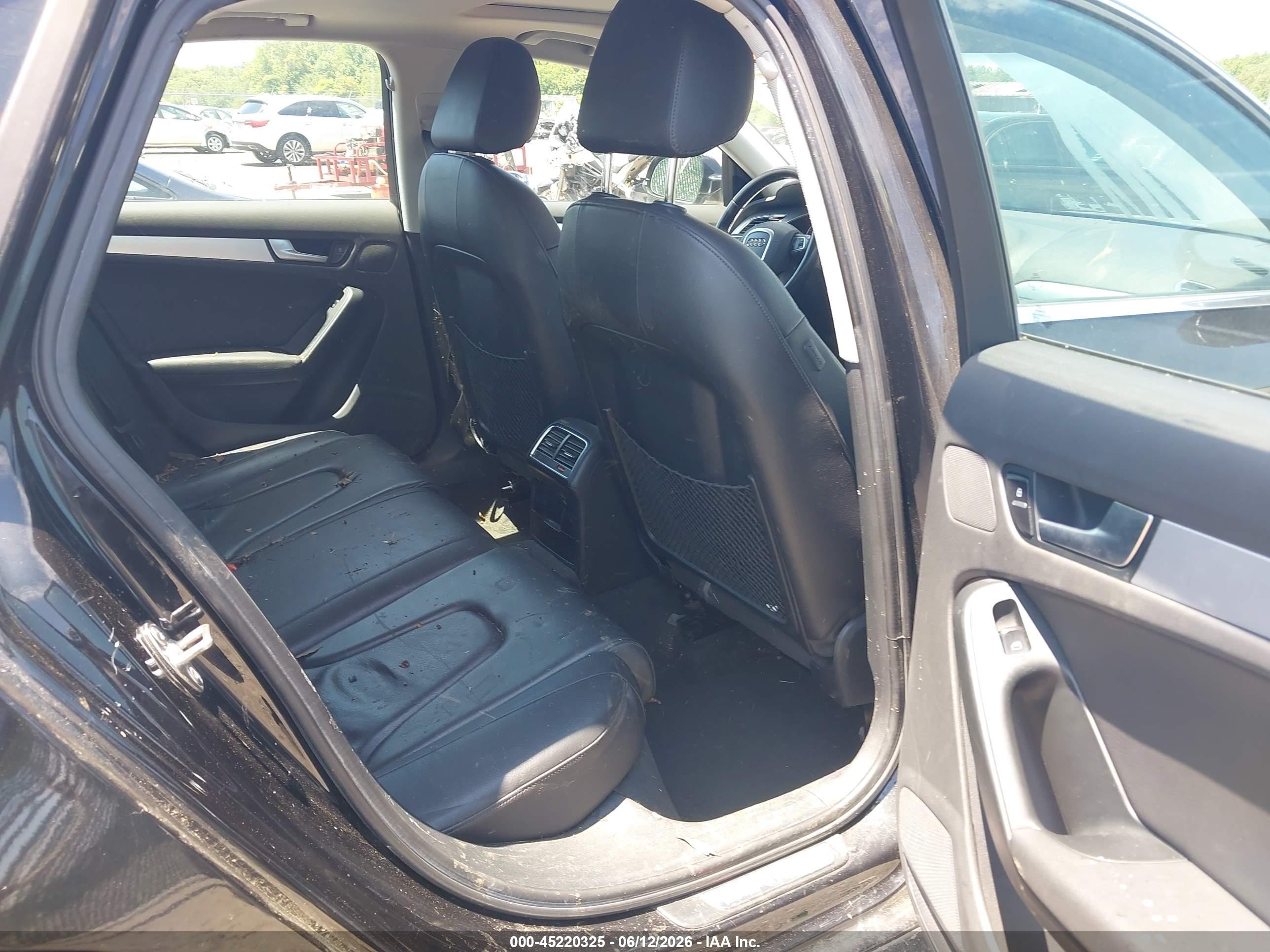 2012 Audi A4 2.0t Premium Black vin: WAUFFAFL7CA116033