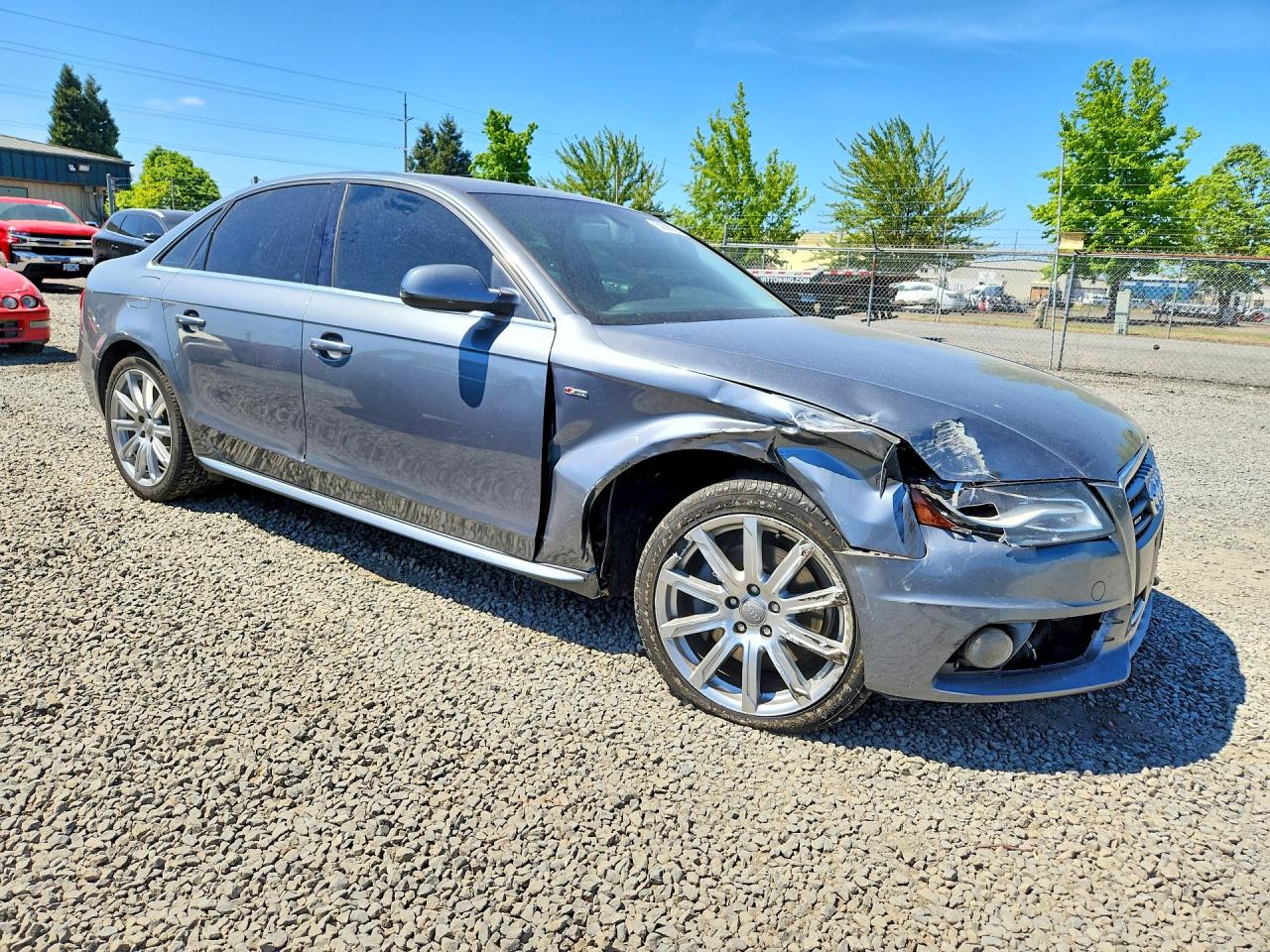 2012 Audi A4 Premium Plus Charcoal vin: WAUFFAFL7CA116386