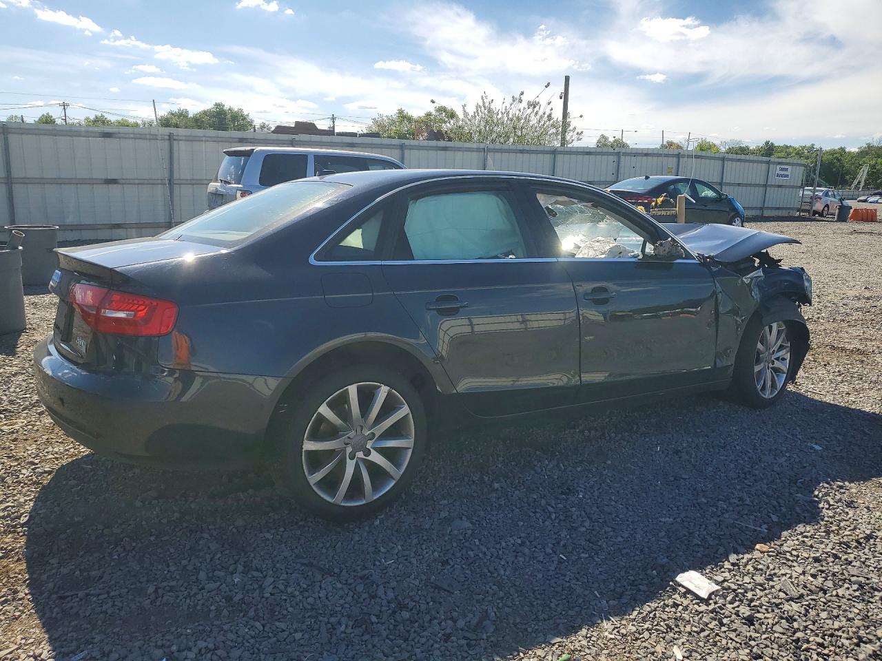 2013 Audi A4 Premium Plus Blue vin: WAUFFAFL7DN051260