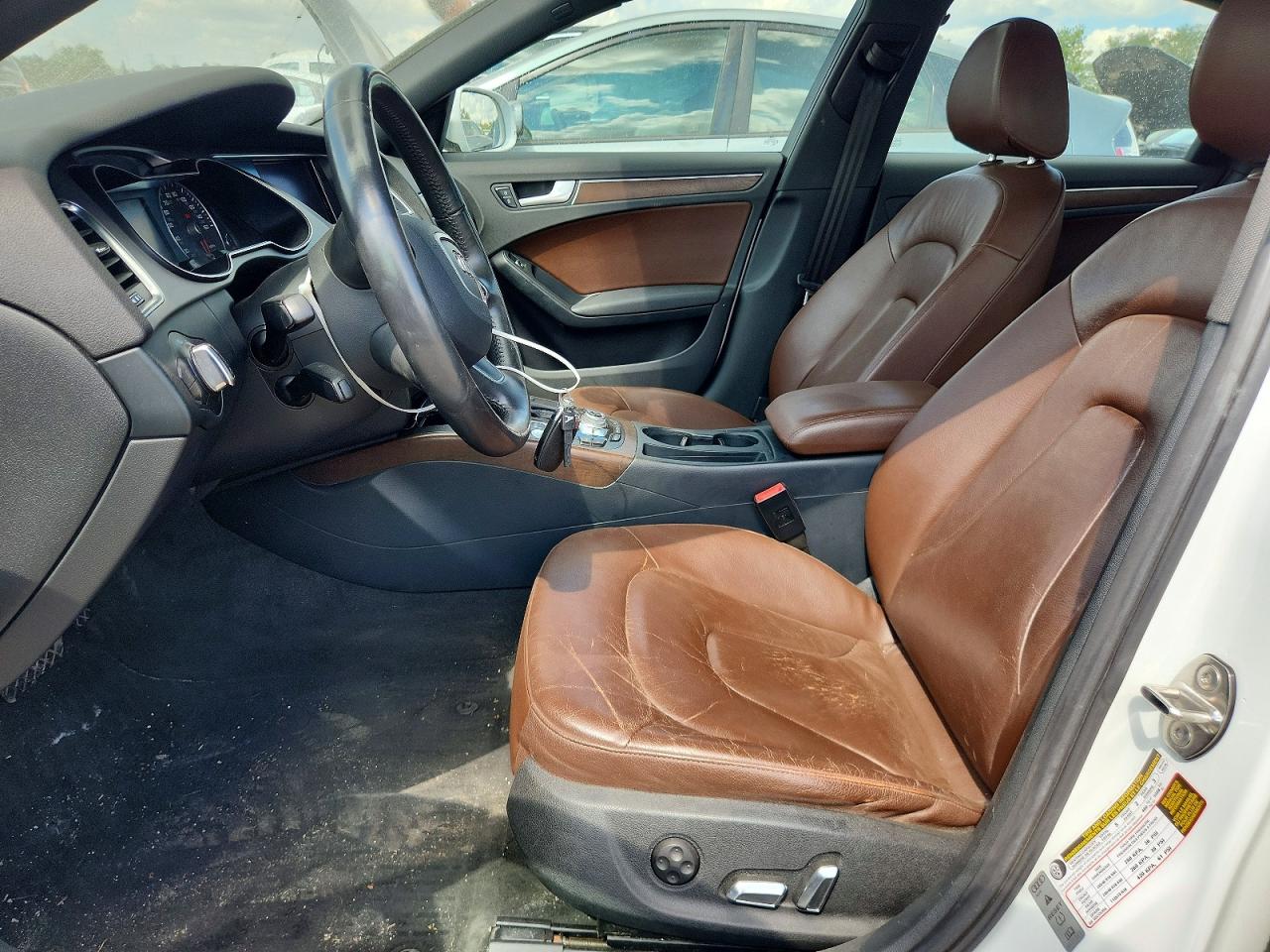 2014 Audi A4 Premium Plus White vin: WAUFFAFL7EA066740