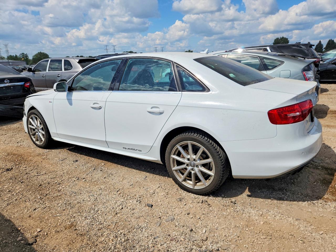 2014 Audi A4 Premium Plus White vin: WAUFFAFL7EA066740