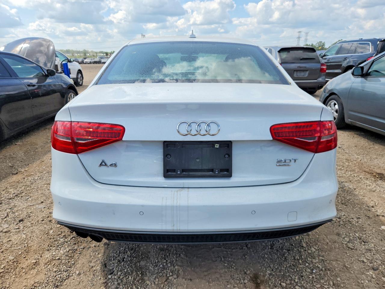2014 Audi A4 Premium Plus White vin: WAUFFAFL7EA066740