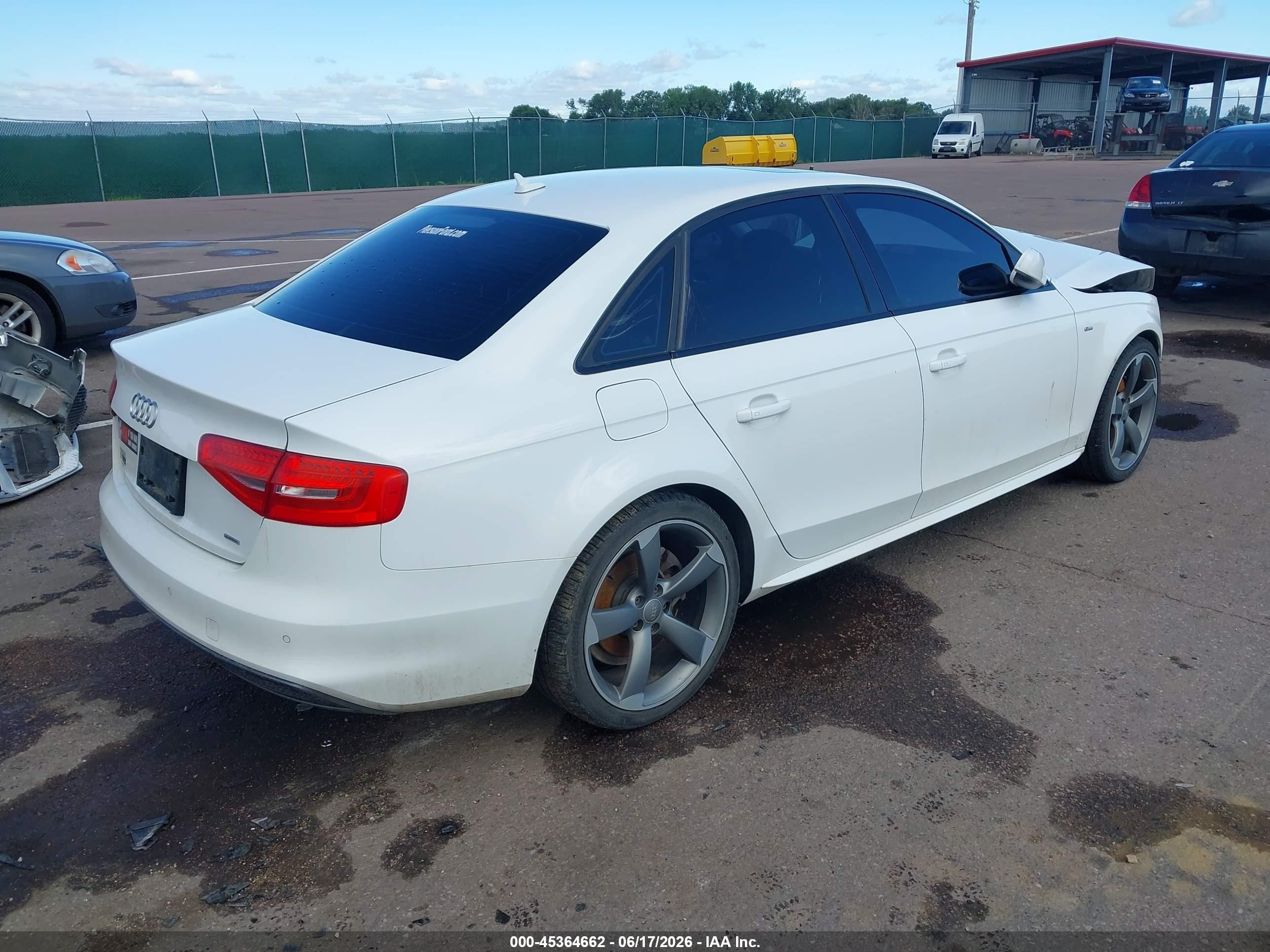 2014 Audi A4 2.0t Premium White vin: WAUFFAFL7EA070738
