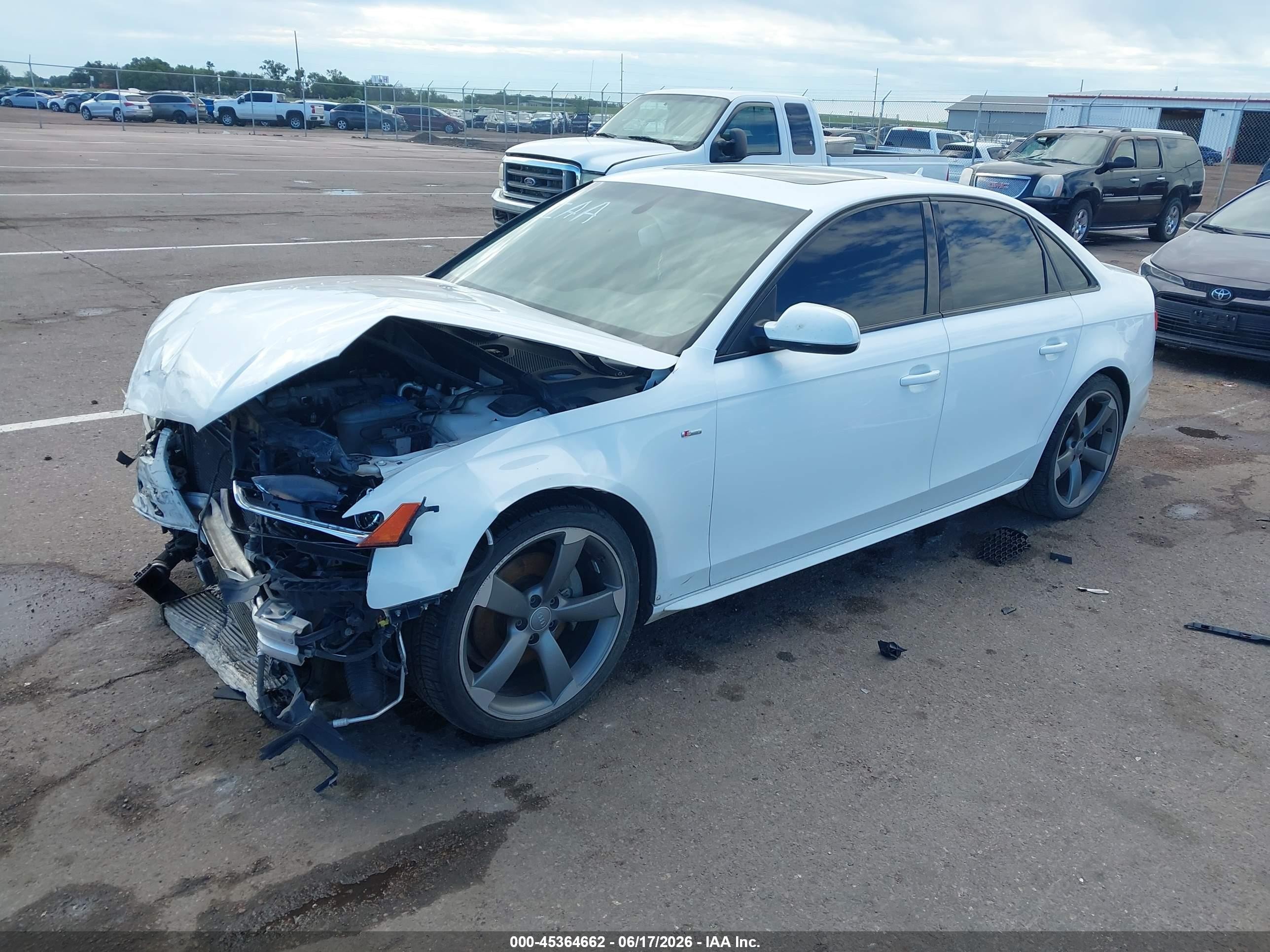 2014 Audi A4 2.0t Premium White vin: WAUFFAFL7EA070738