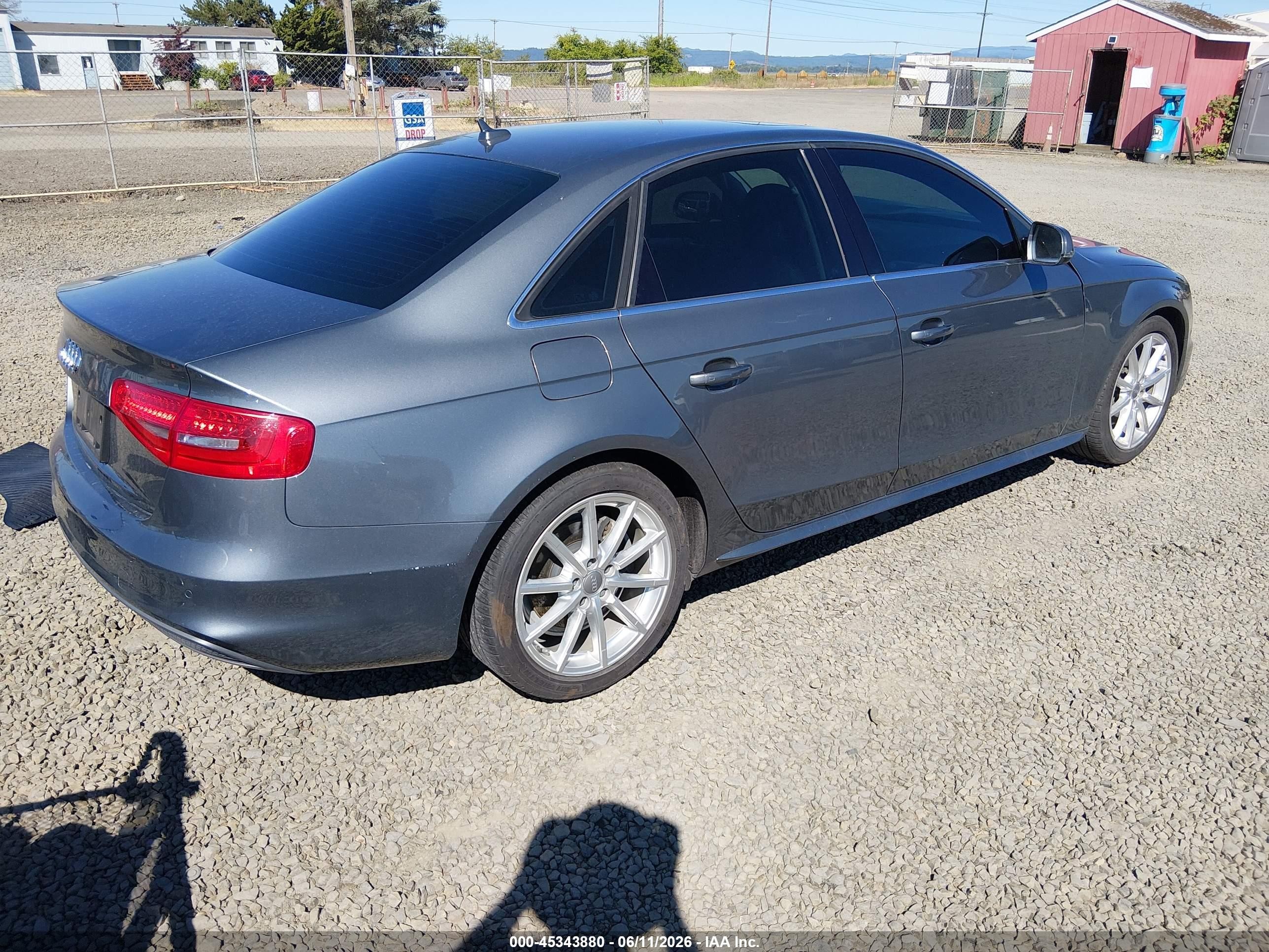 2014 Audi A4 2.0t Premium Gray vin: WAUFFAFL7EA078290