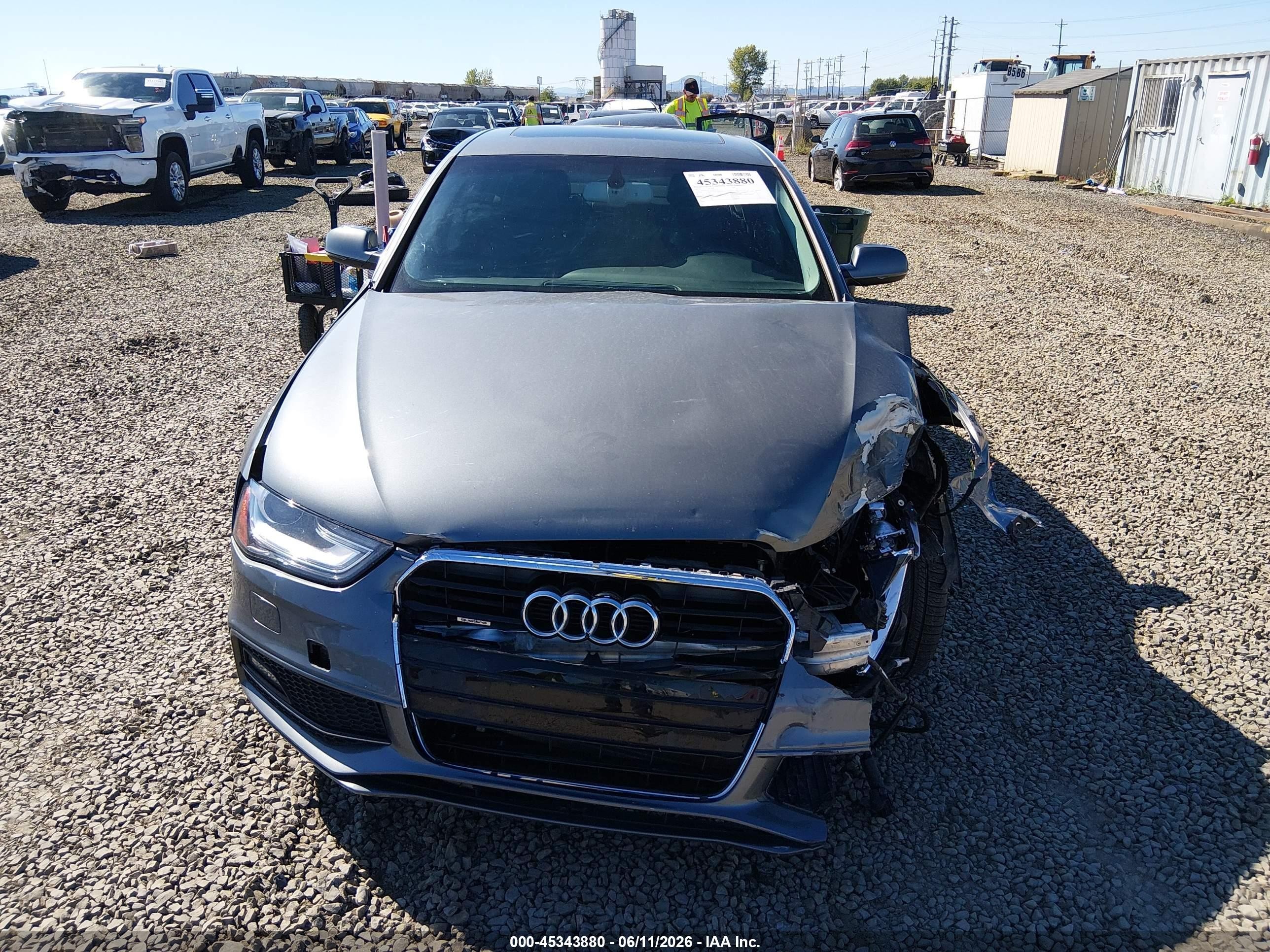 2014 Audi A4 2.0t Premium Gray vin: WAUFFAFL7EA078290