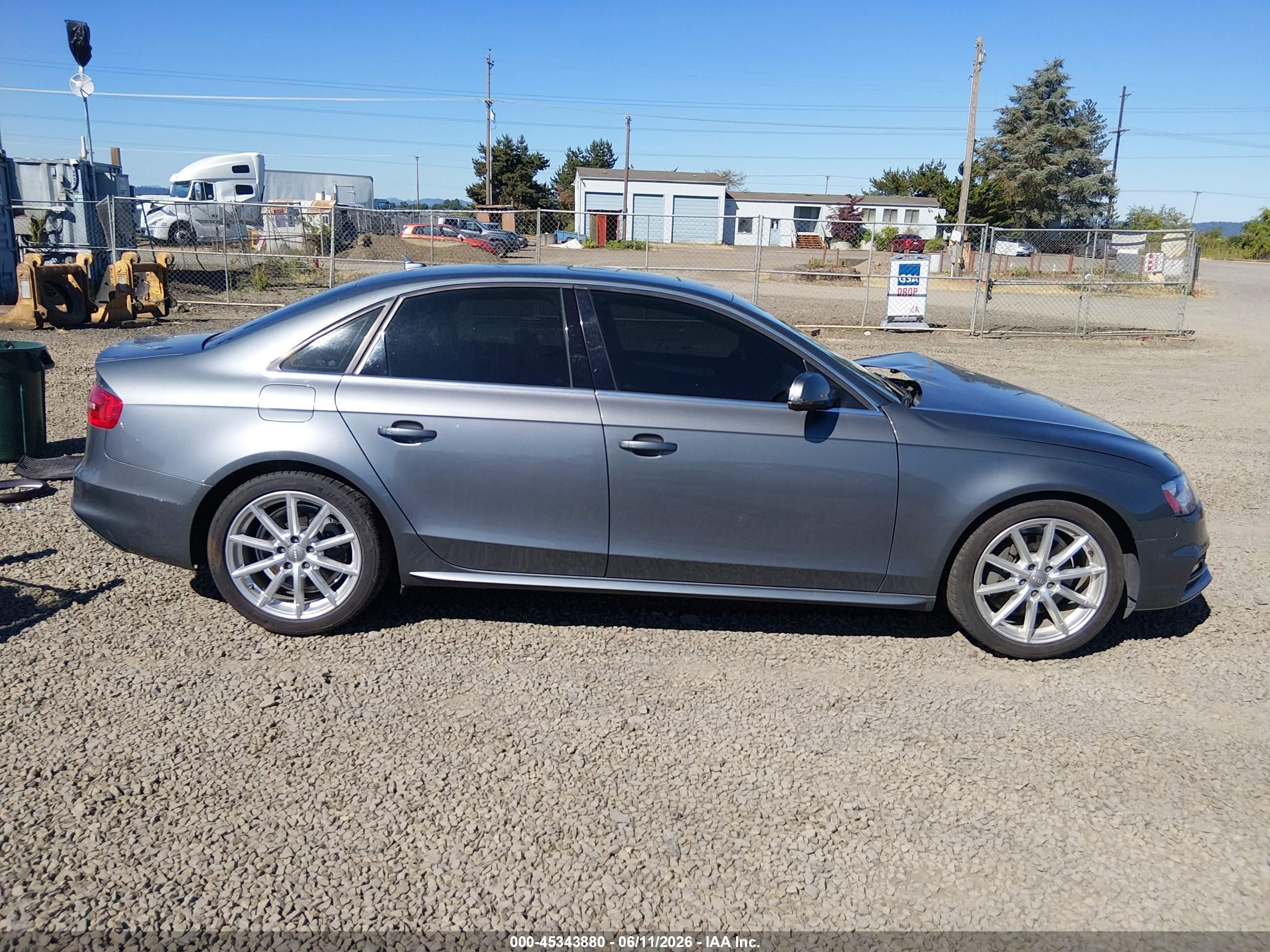 2014 Audi A4 2.0t Premium Gray vin: WAUFFAFL7EA078290