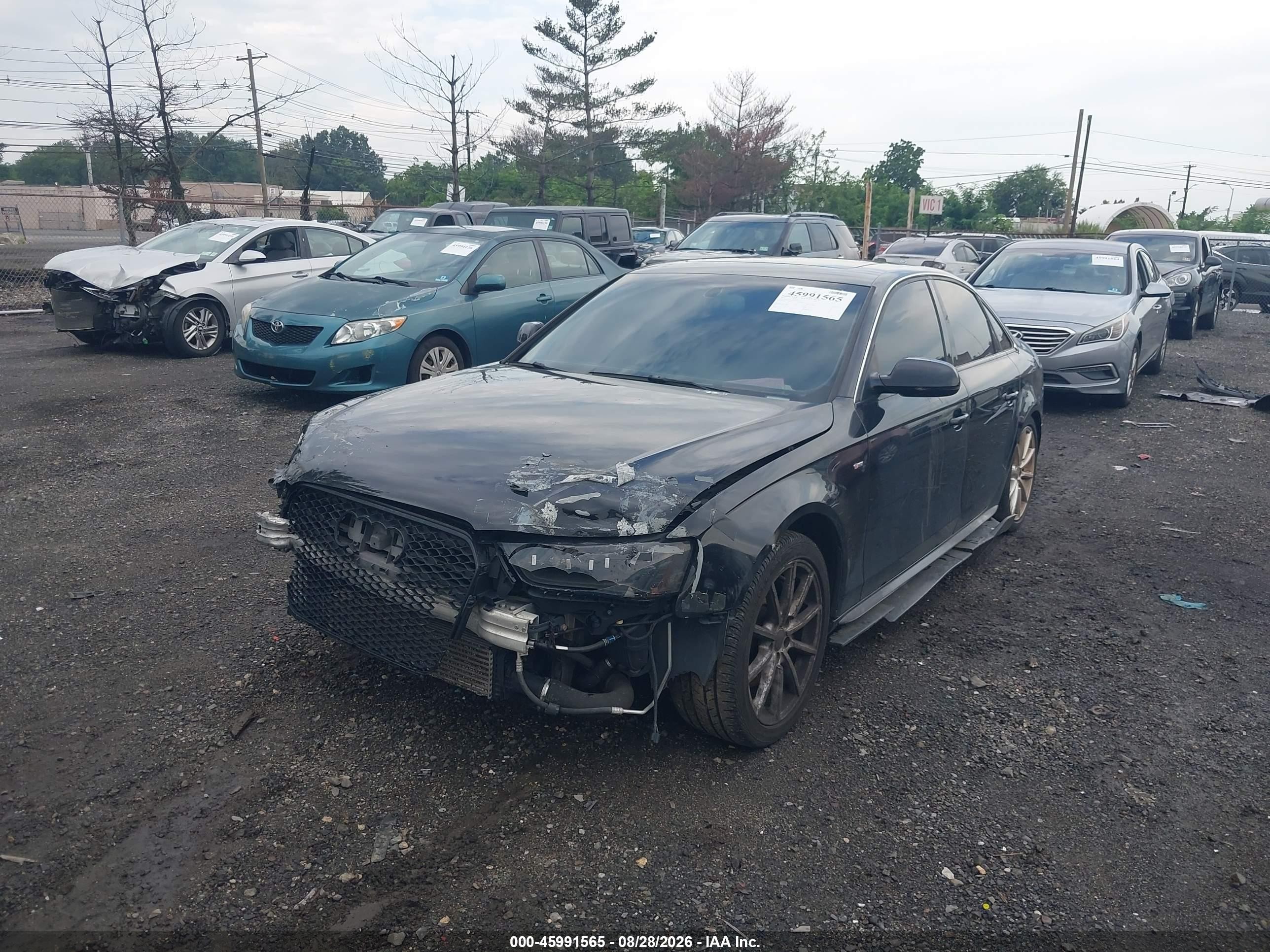 2014 Audi A4 2.0t Premium Black vin: WAUFFAFL7EN005333