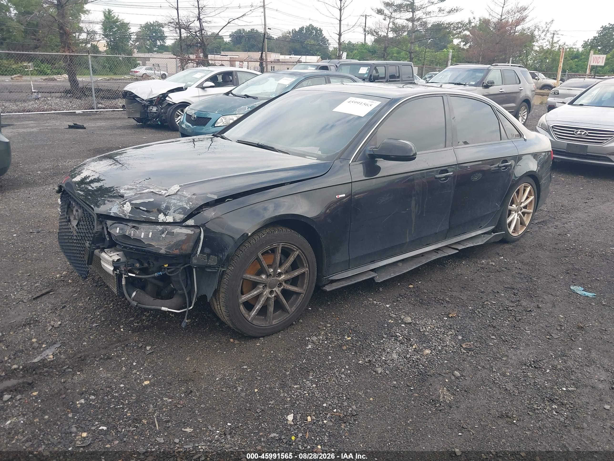 2014 Audi A4 2.0t Premium Black vin: WAUFFAFL7EN005333