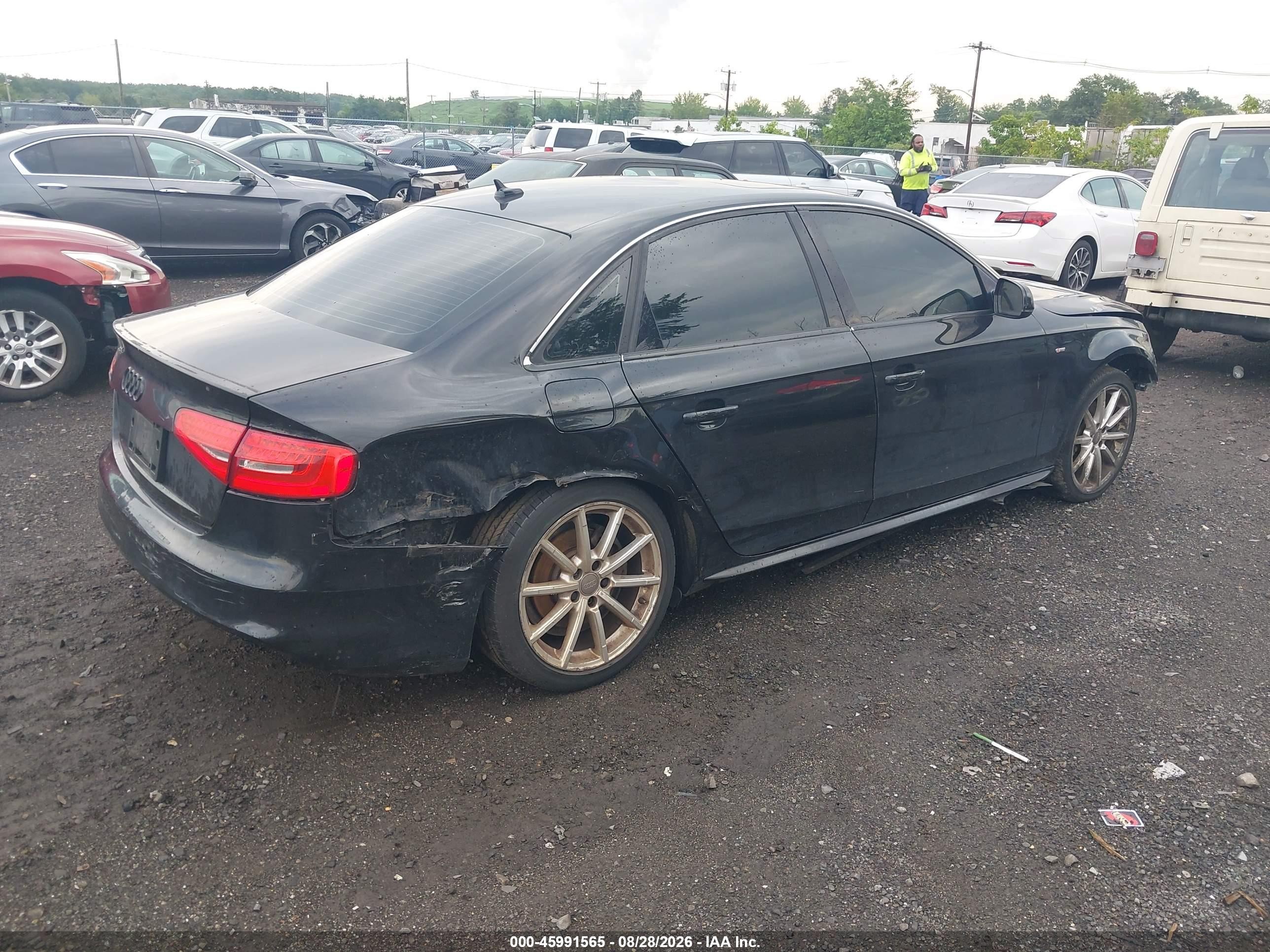 2014 Audi A4 2.0t Premium Black vin: WAUFFAFL7EN005333