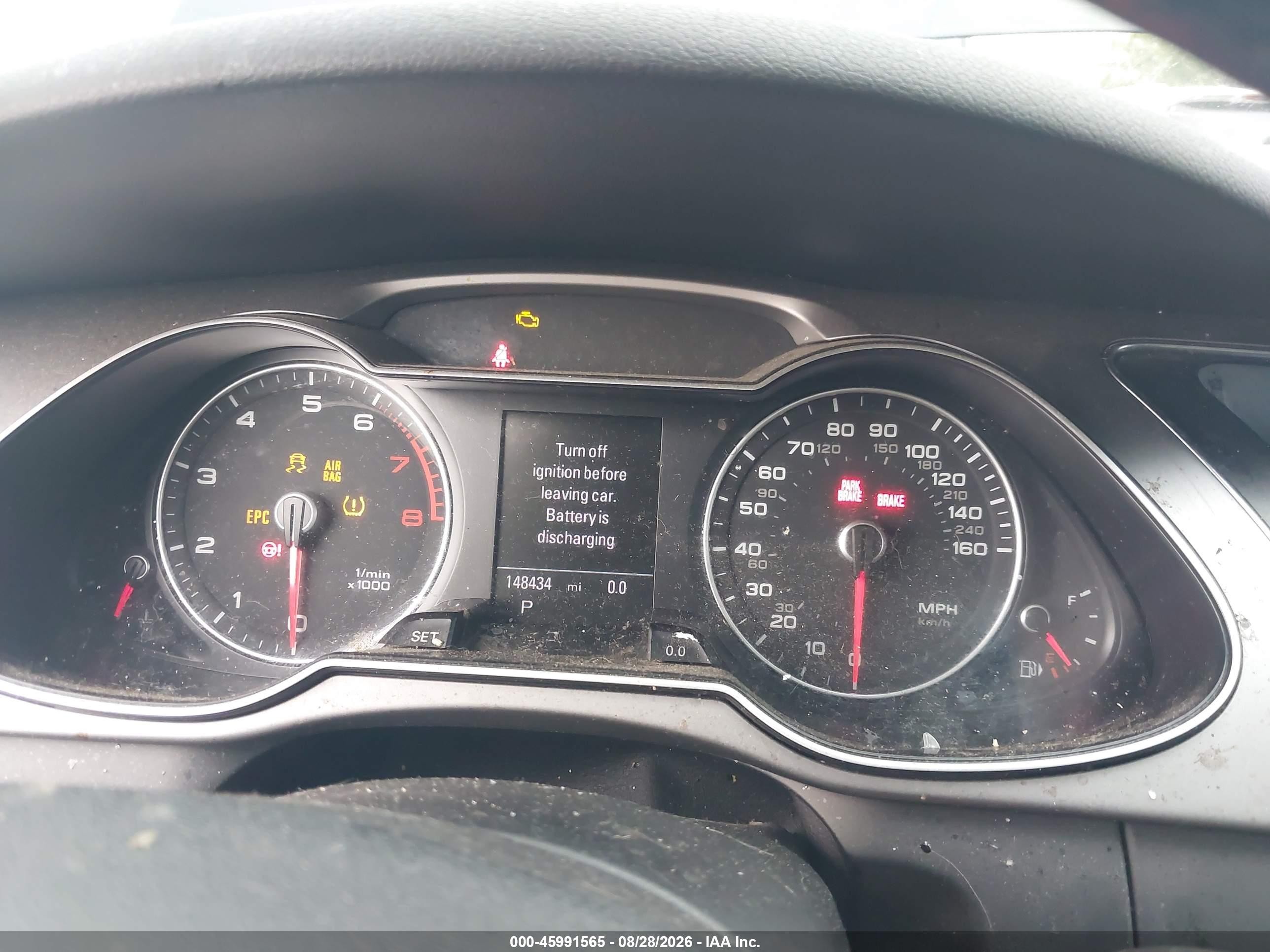 2014 Audi A4 2.0t Premium Black vin: WAUFFAFL7EN005333