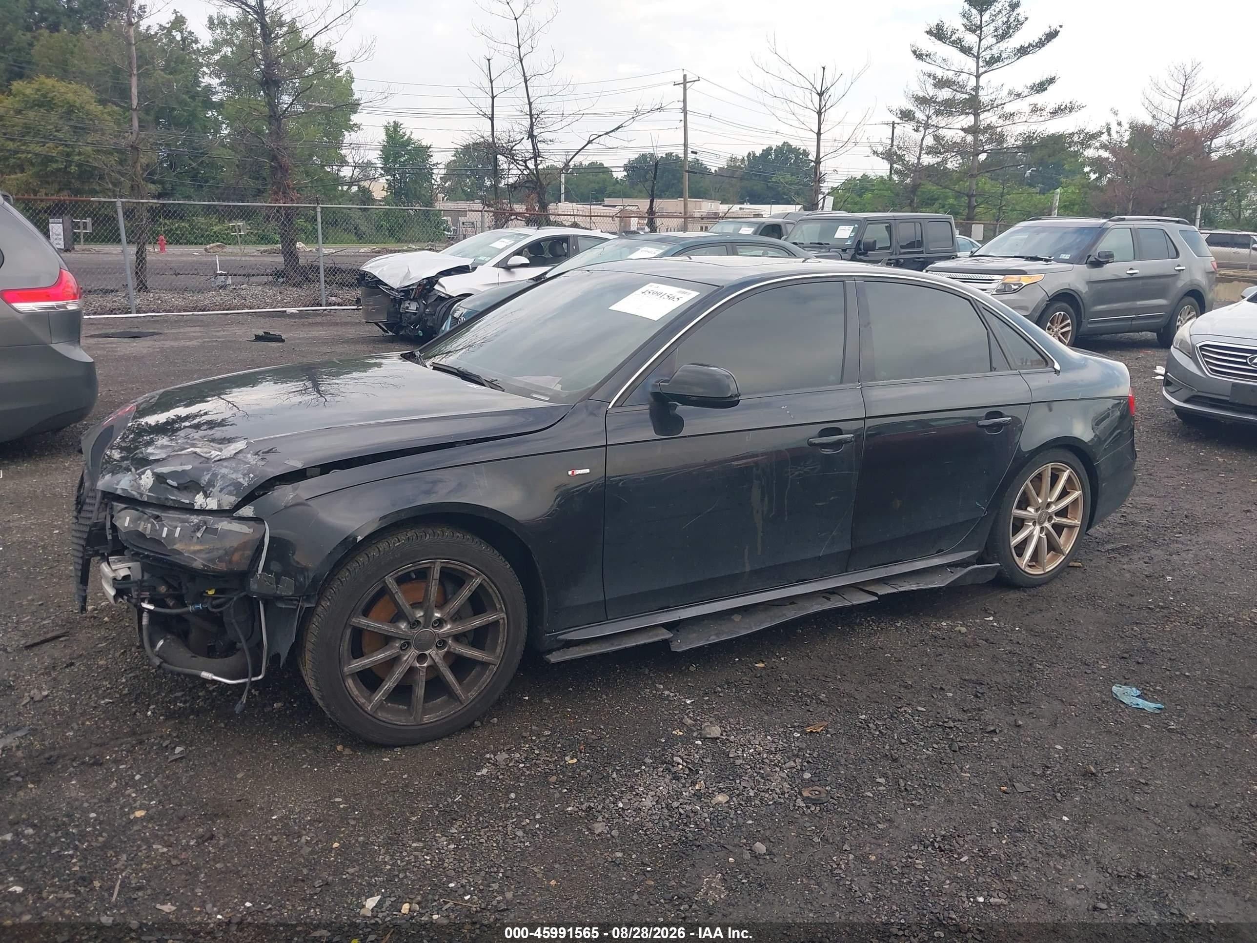 2014 Audi A4 2.0t Premium Black vin: WAUFFAFL7EN005333