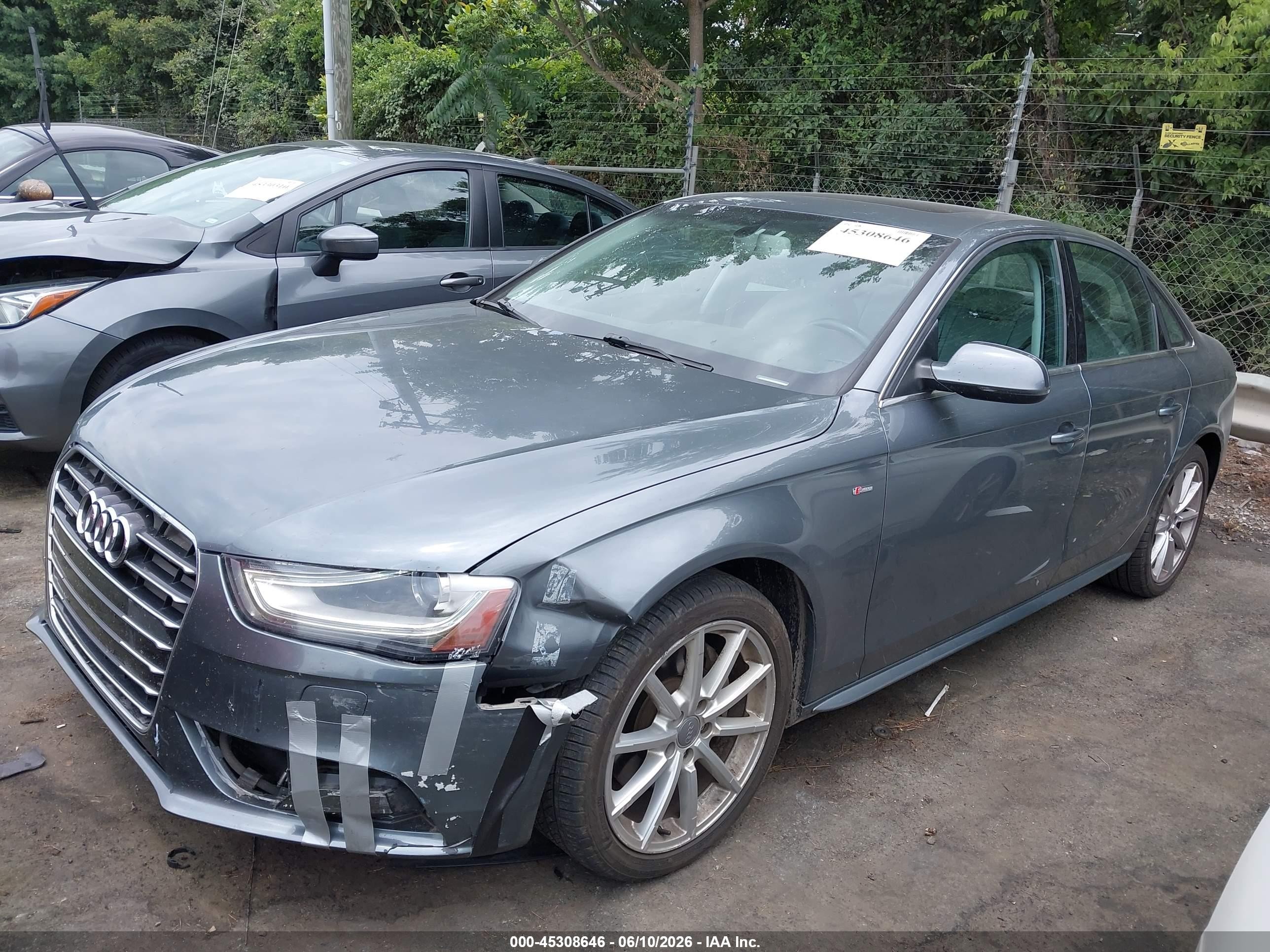 2014 Audi A4 2.0t Premium Gray vin: WAUFFAFL7EN012301