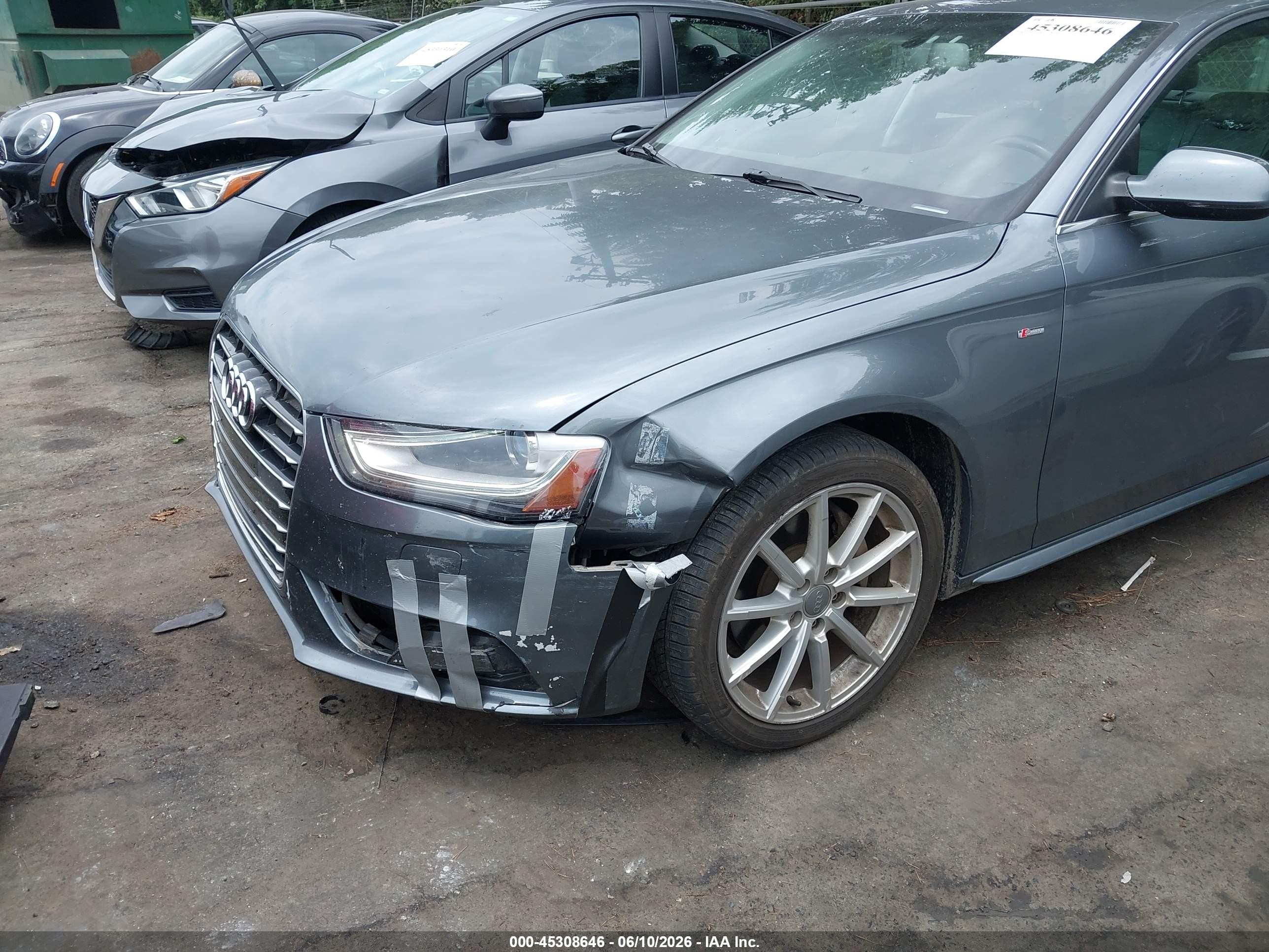 2014 Audi A4 2.0t Premium Gray vin: WAUFFAFL7EN012301